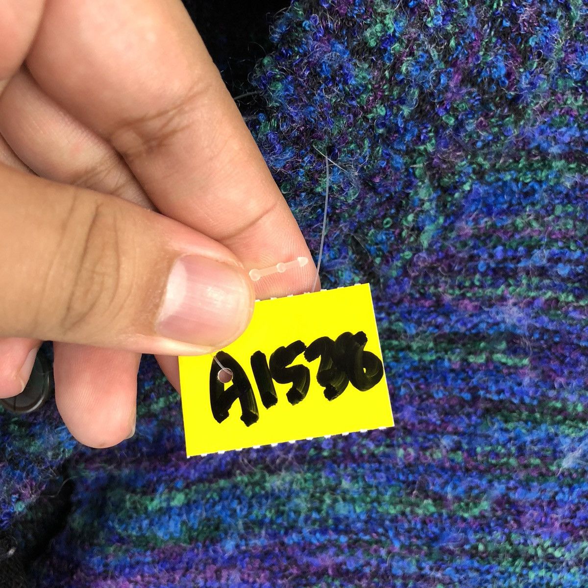 Japanese Brand Cheek Blue Patterned Cardigan knitwear #A1538 Size M / US 6-8 / IT 42-44 - 9 Thumbnail