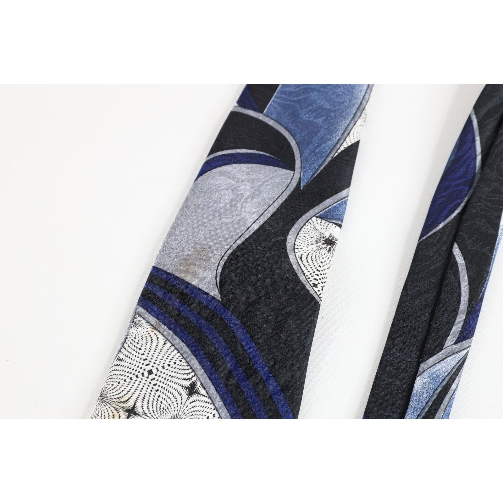 Vintage Vintage 80s 90s Streetwear Geometric Trippy Neck Tie Wedding Size ONE SIZE - 3 Thumbnail