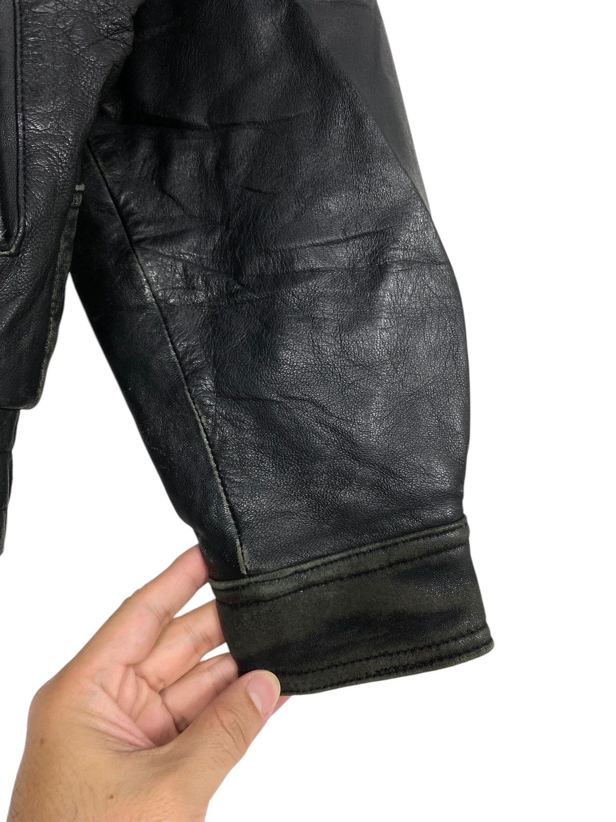Japanese Brand Rare‼️ Vintage D’Homme A Homme Sheepskin B3 Leather Jacket Size US S / EU 44-46 / 1 - 12 Thumbnail