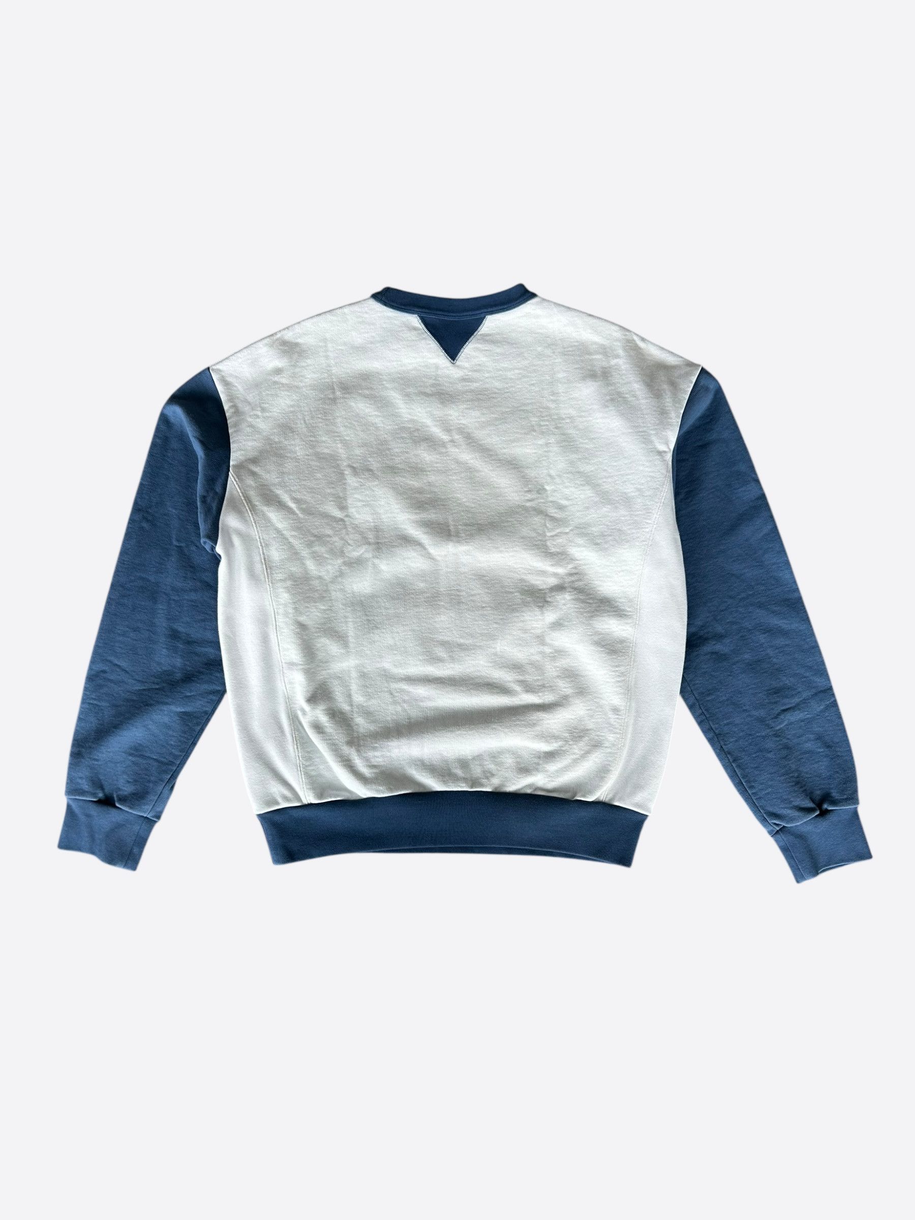 Dior Dior Denim Tears White & Navy Embroidered Logo Sweater Size US M / EU 48-50 / 2 - 2 Thumbnail