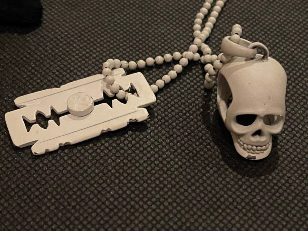 Roen Roen Sterling Silver Skull Blade Necklace Set K11 Size ONE SIZE - 4 Thumbnail