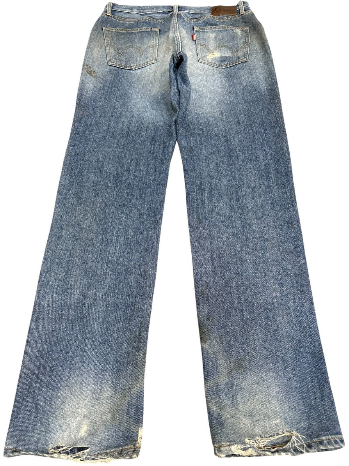 Edwin Vintage Edwin 504 Mud Wash Distressed Loose Jeans Size US 32 / EU 48 - 2 Thumbnail