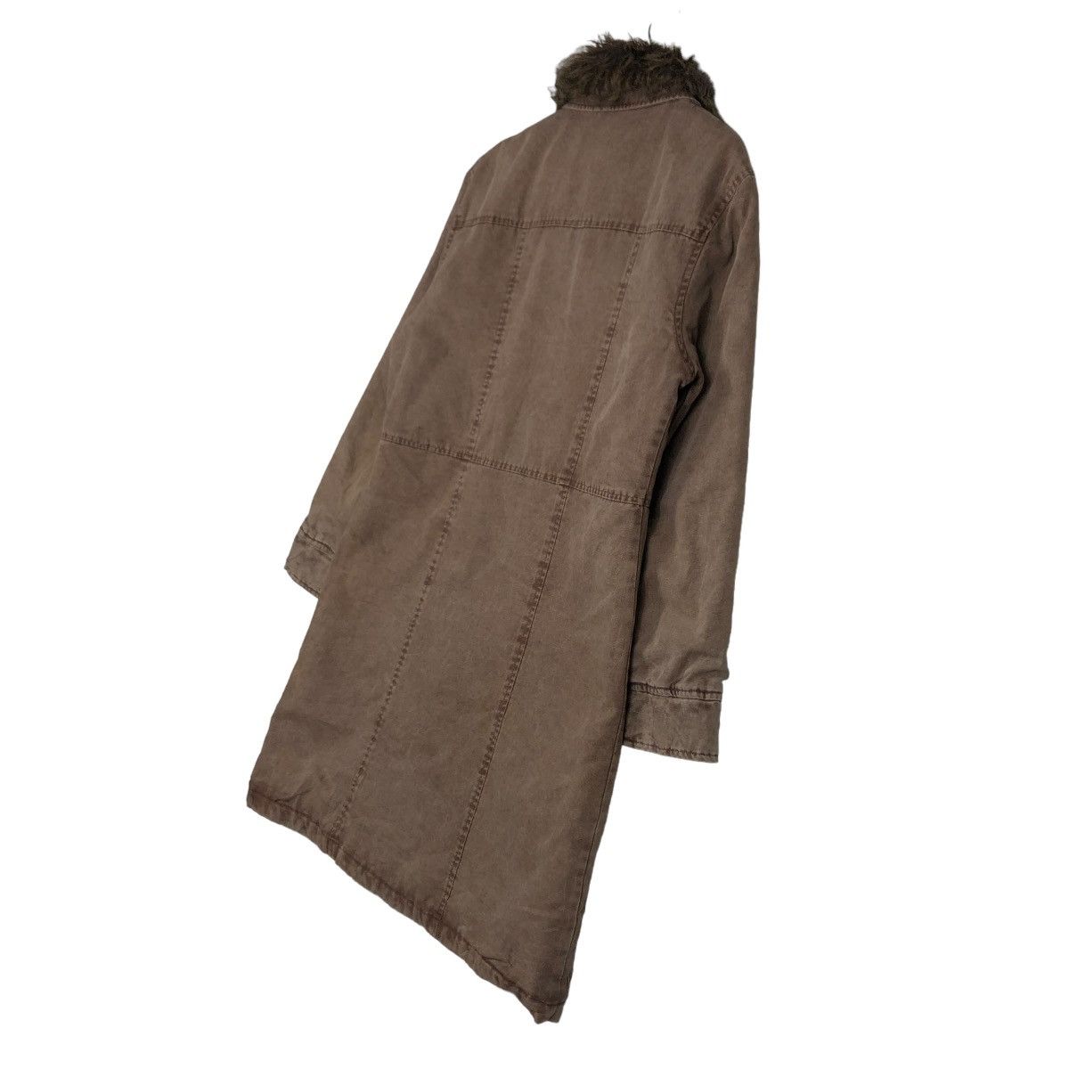 Japanese Brand 📌LONG BIKET JACKET PARKA DESIGN ICY MINK FUR COLLAR Size US L / EU 52-54 / 3 - 4 Thumbnail