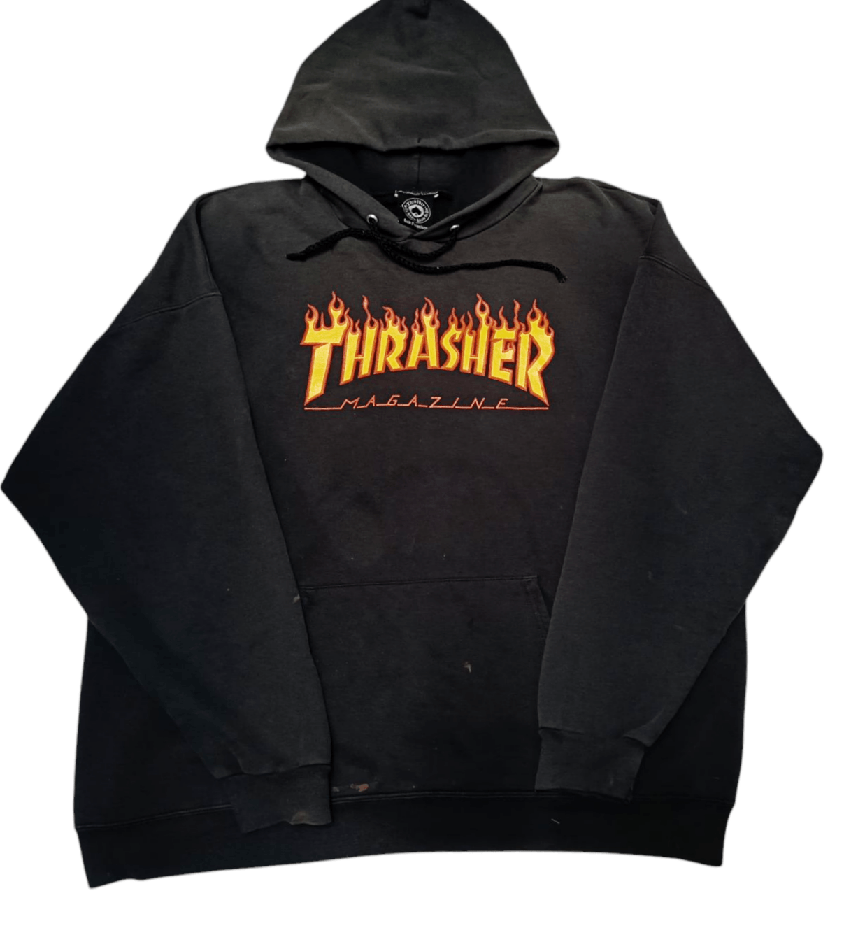 Thrasher Vintage Sunfaded Thrasher Magazine Trashed Skateboard Hoodie Size US XL / EU 56 / 4 - 1 Thumbnail