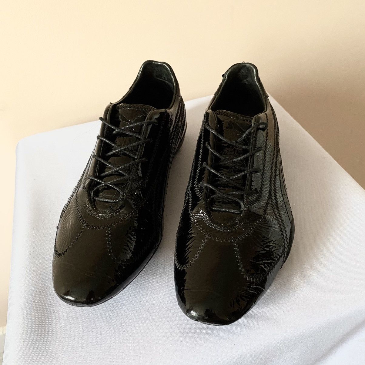 Dirk Bikkembergs Puma Glossy Black Shoes Dirk Bikkembergs Style Sneaker Size US 6 / IT 36 - 3 Thumbnail