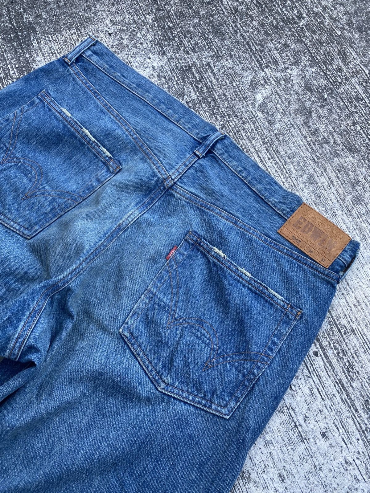 Other Vintage Edwin 505Z selvedge W40 L43 blue denim Size US 40 / EU 56 - 9 Thumbnail