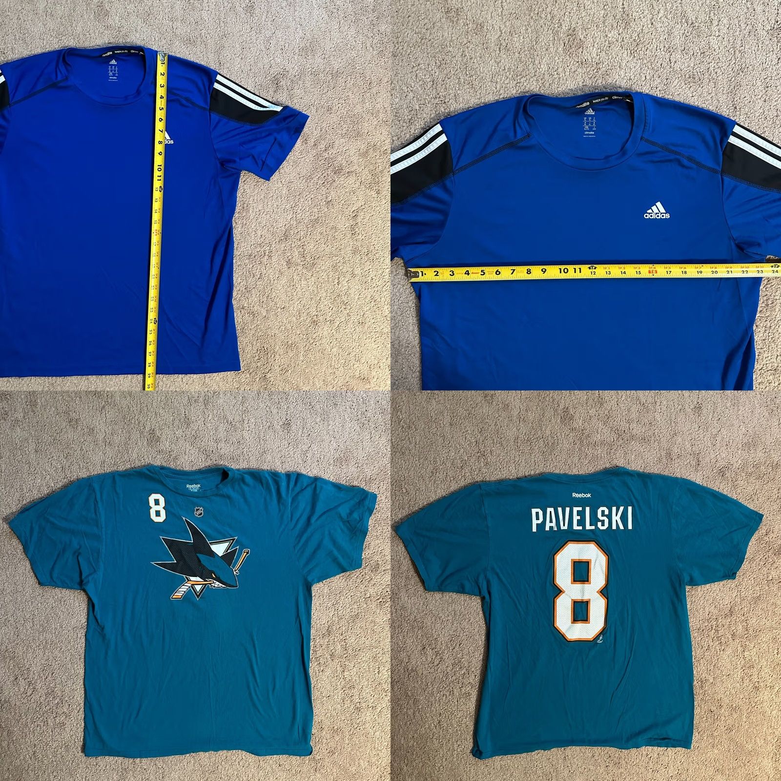 Nike Nike Adidas Shirts Mens XL Lot of 5 Tee Crewneck Long Sleeve Athletic Size US XL / EU 56 / 4 - 11 Thumbnail
