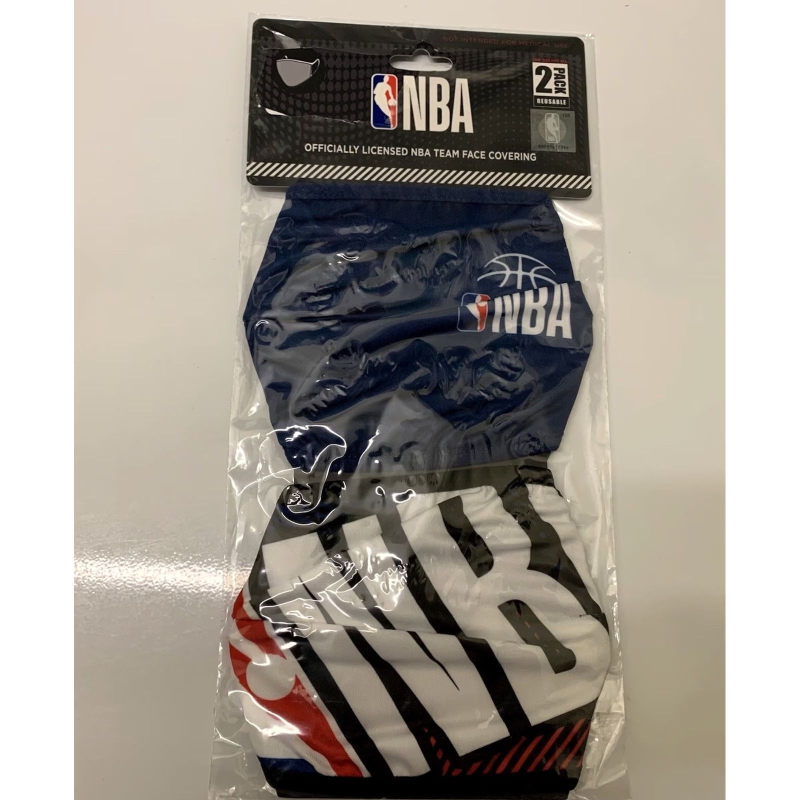 Vintage New Official NBA Face Coverings 2 Pack Face Mask NBA MSRP 0 Face Masks New with Tags Mens Womens Boys Girls Size ONE SIZE - 2 Thumbnail