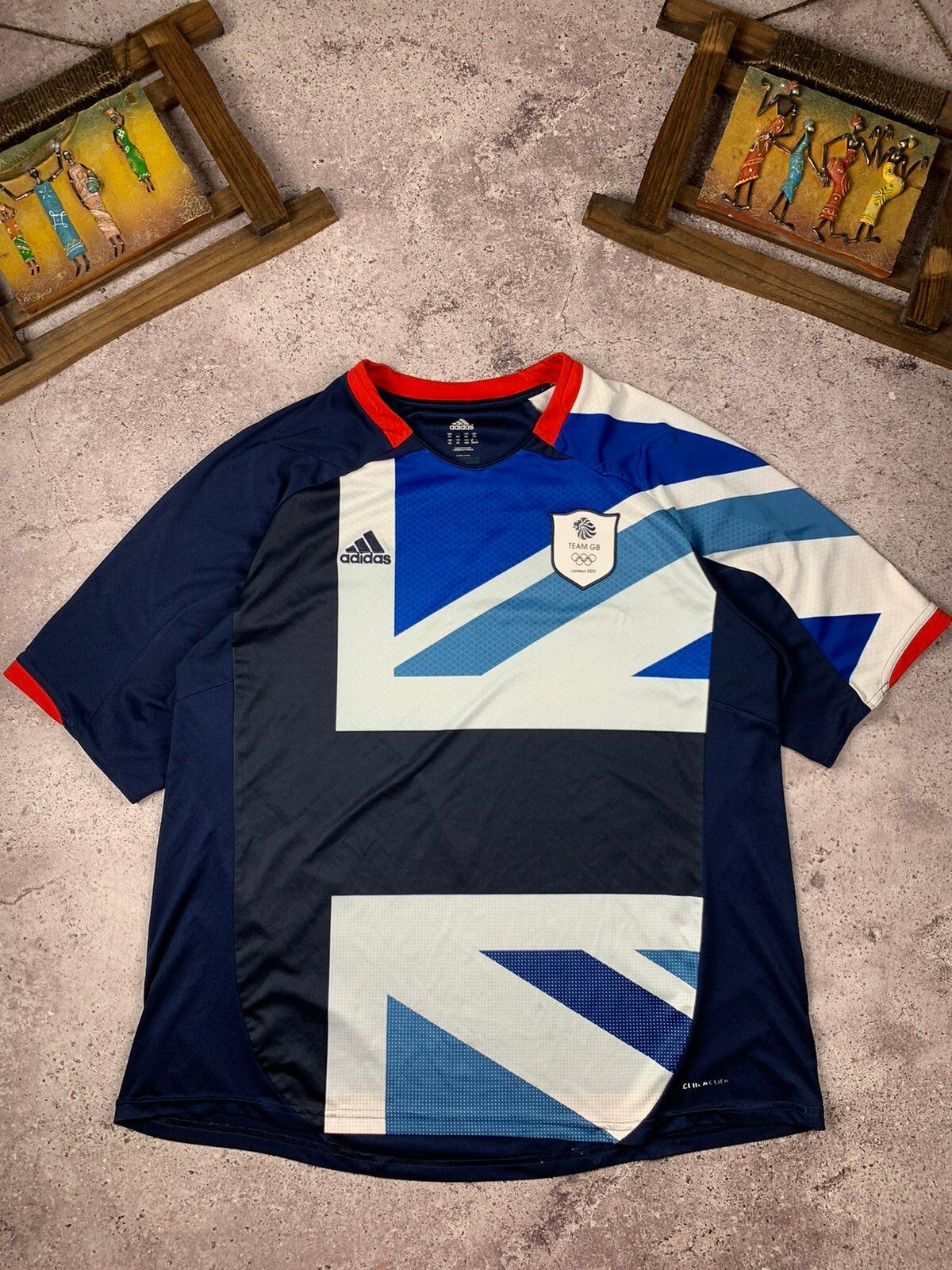 Pre-owned Adidas X Soccer Jersey Jersey Adidas Team Gb London 2012 In Blue
