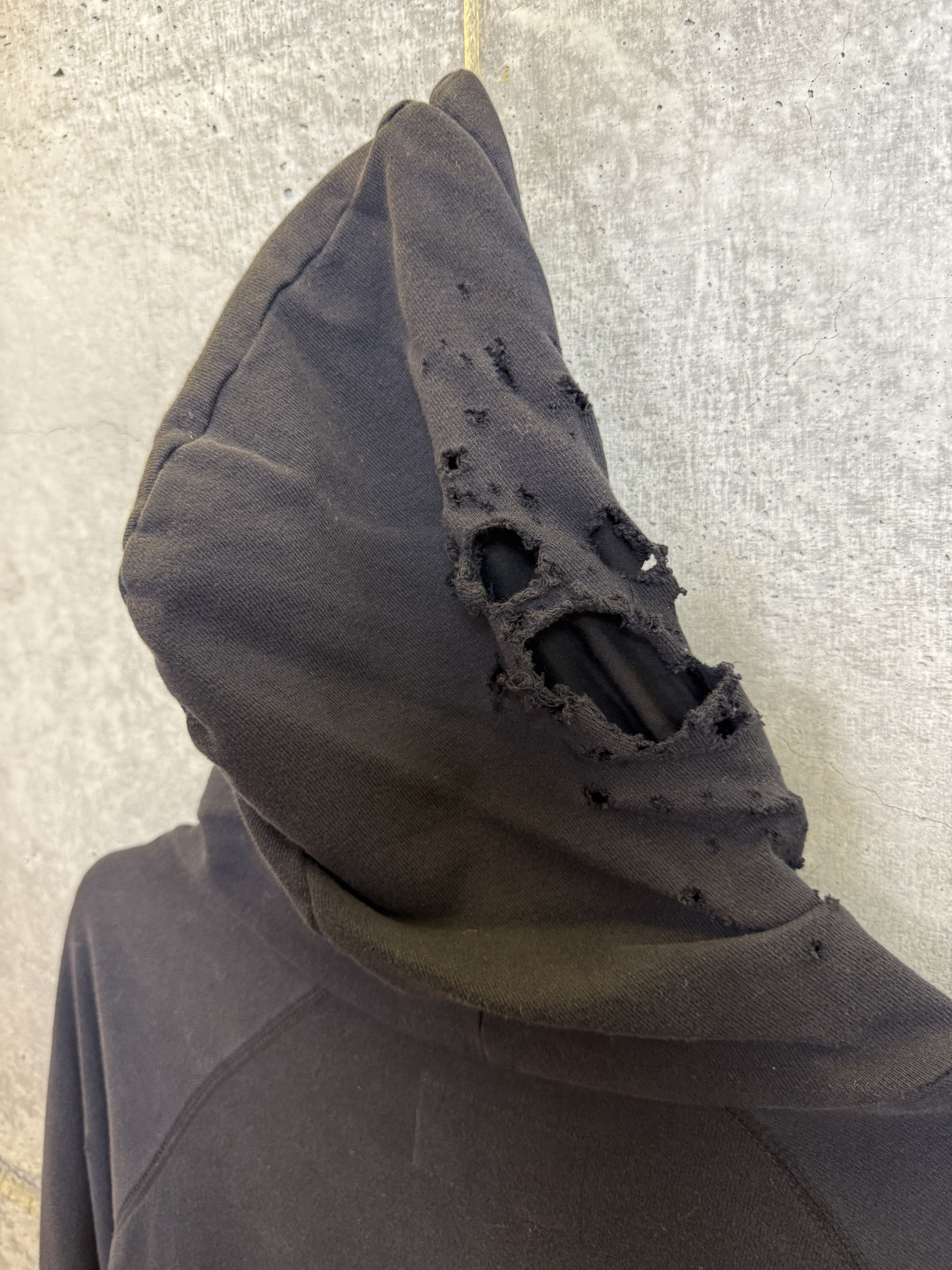 Greg Lauren Greg Lauren Black Fleece Patchwork Destroyed Hoodie Size US M / EU 48-50 / 2 - 3 Thumbnail