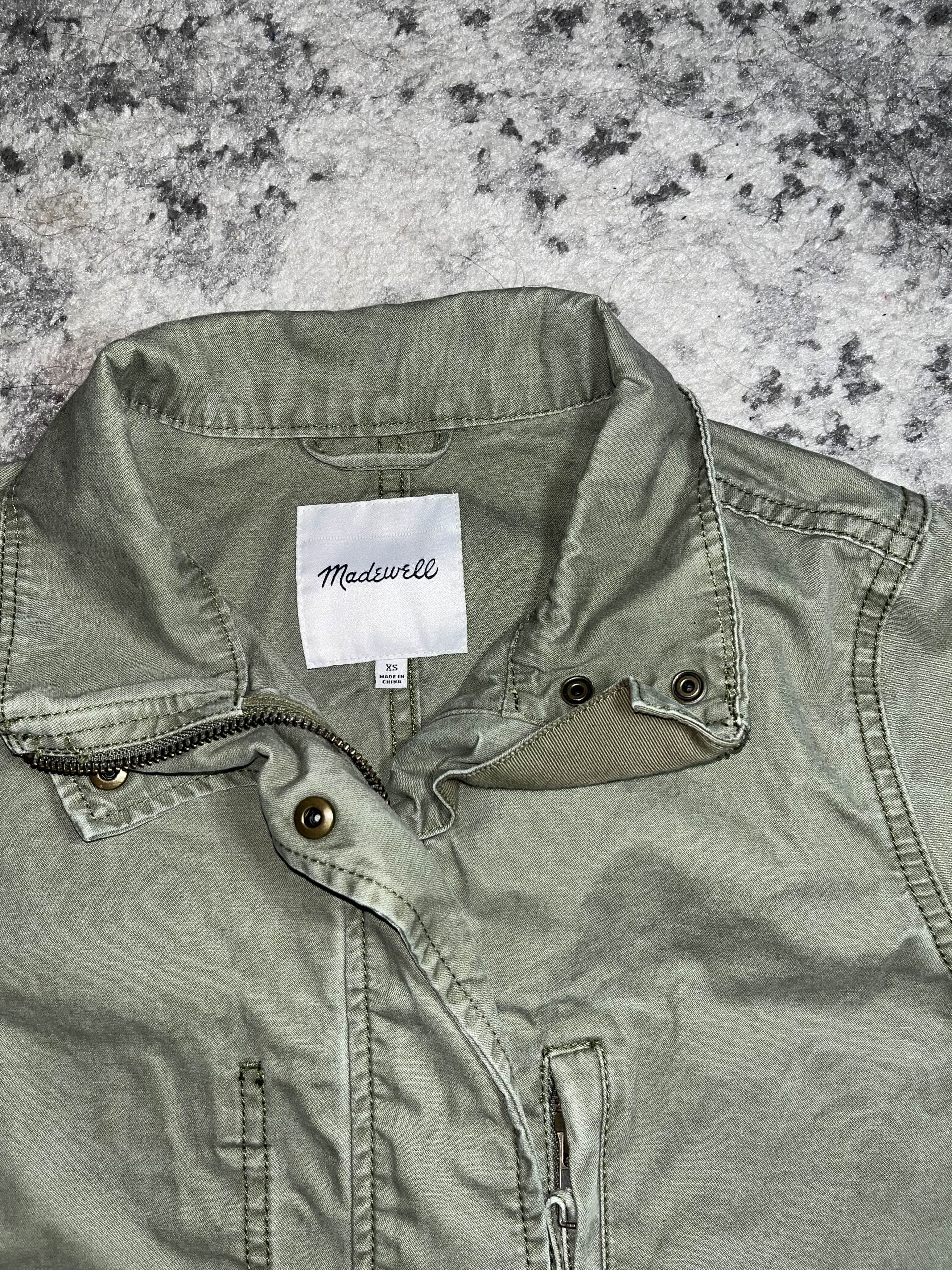 Madewell Madewell Womens Green military style jacket Size XS / US 0-2 / IT 36-38 - 6 Thumbnail