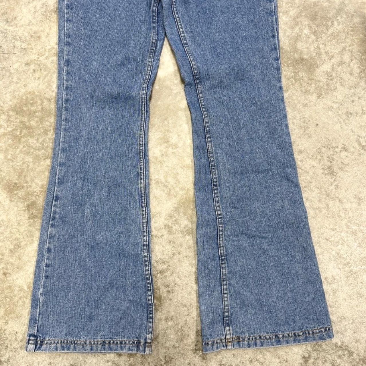 Jordache VINTAGE Jordache Jeans Juniors 7/8 High Rise Button Fly Flare Front Pockets 90s Size 28" / US 6 / IT 42 - 2 Thumbnail