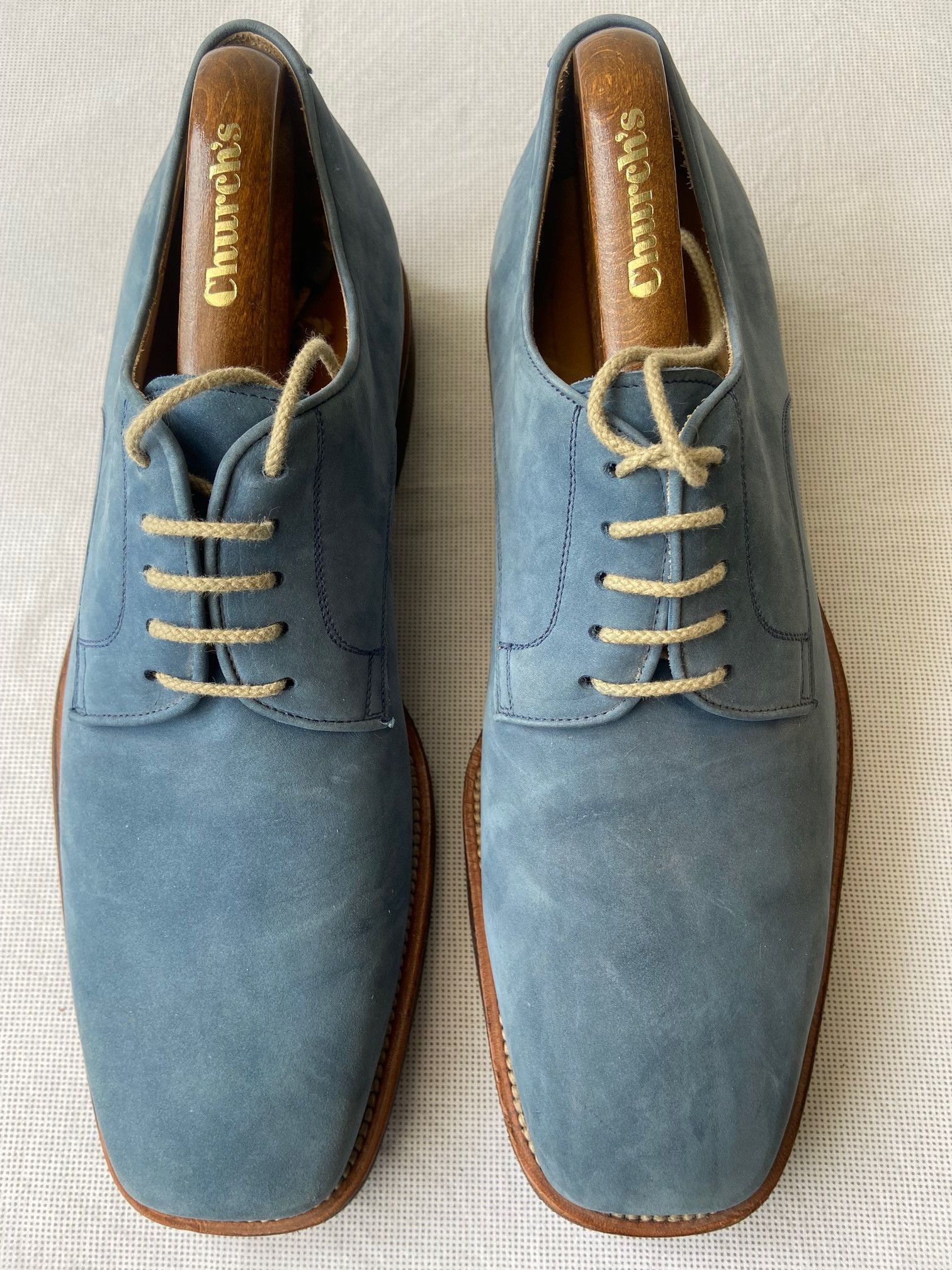 Sutor Mantellassi Sutor Mantellassi Navy Nubuck Lace Up Shoes Size US 9 / EU 42 - 2 Thumbnail