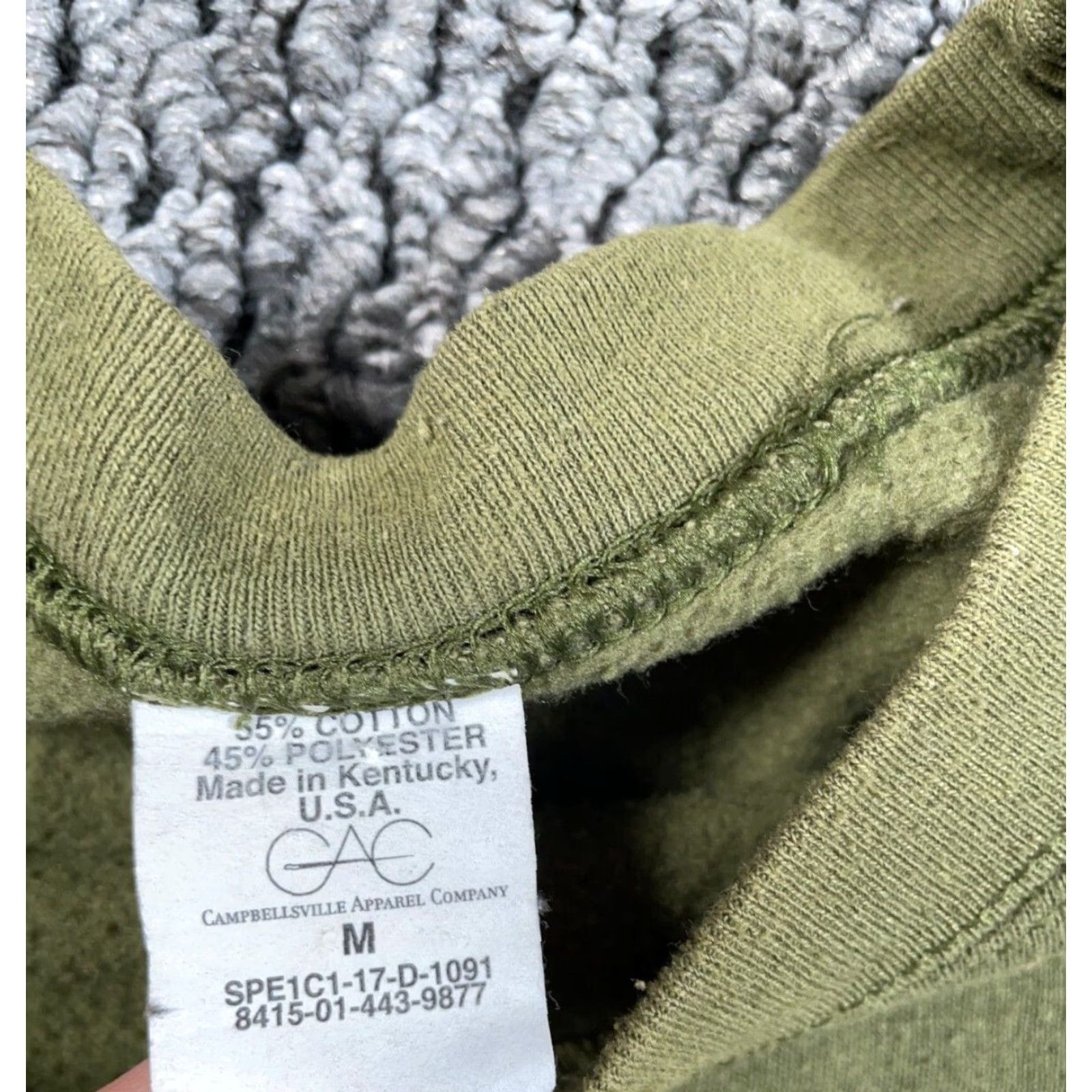 Logo 7 VINTAGE USMC Sweatshirt Shirt Adult Medium Army Green Logo Crewneck Mens Size US M / EU 48-50 / 2 - 3 Thumbnail