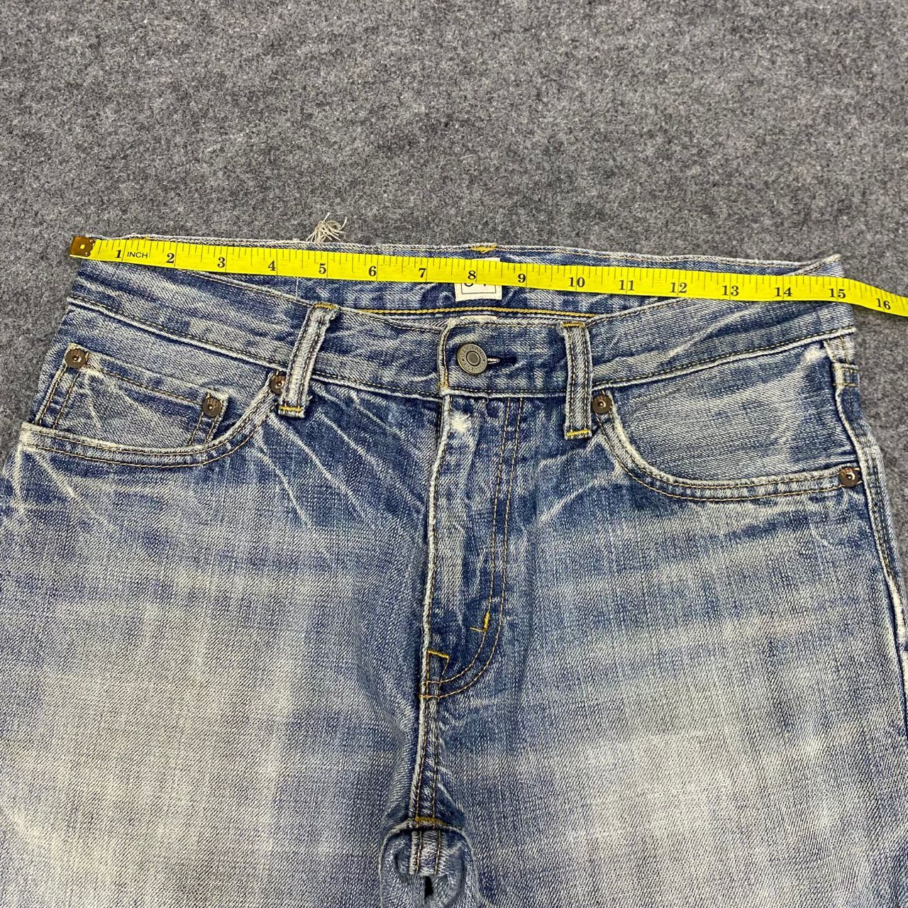 If Six Was Nine Flare Vintage The Gap Distressed Denim Size US 31 - 4 Thumbnail