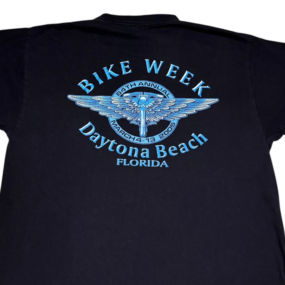 Vintage 2005 Daytona Beach Bike Week Black Motorcycle Shirt Adult XL Size US XL / EU 56 / 4 - 4 Thumbnail