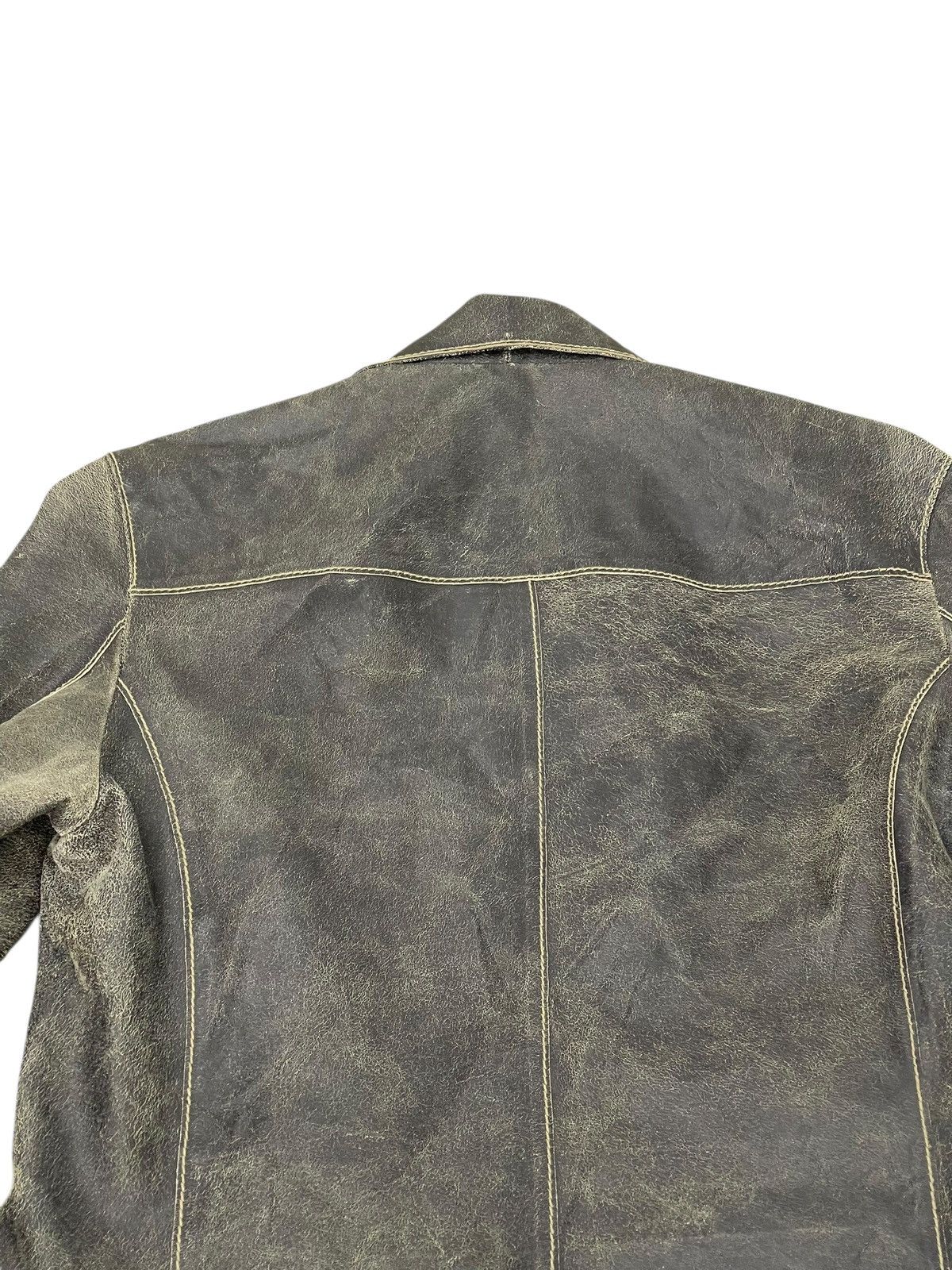 Japanese Brand Blistered Leather Jacket Admix Japan Cowhide Slim 7🟩0 Size US M / EU 48-50 / 2 - 20 Thumbnail