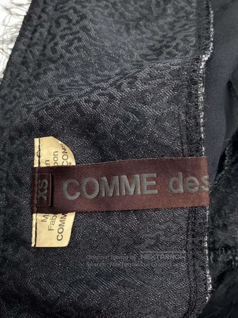 Comme des Garcons Comme Des Garcons size XS Black vintage textured lace half Size 23" - 4 Thumbnail