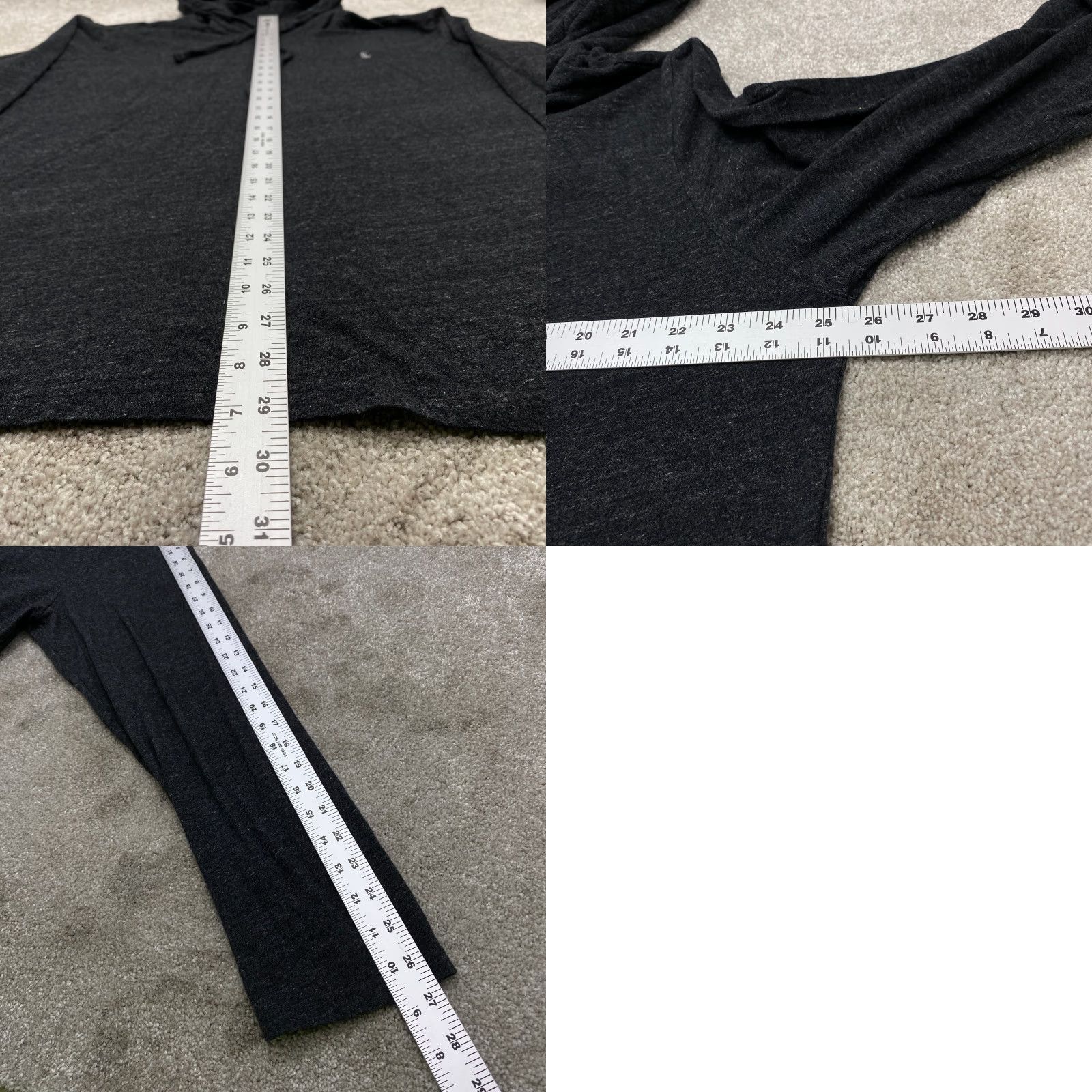 Polo Ralph Lauren Polo Ralph Lauren Hoodie Men XL Black Gray Long Sleeve Hooded Lightweight Pullover Classic Designer 6917 Size US XL / EU 56 / 4 - 8 Thumbnail
