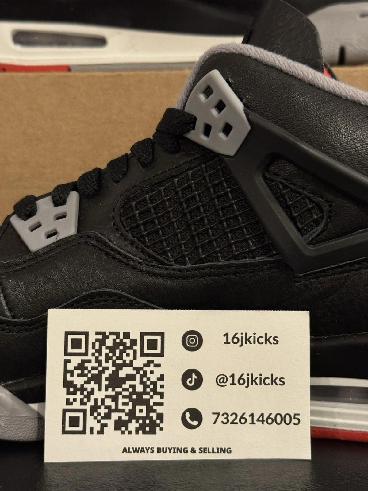 Jordan Brand Size 7Y - Air Jordan 4 Retro Bred Reimagined Size US 7 / EU 40 - 2 Thumbnail