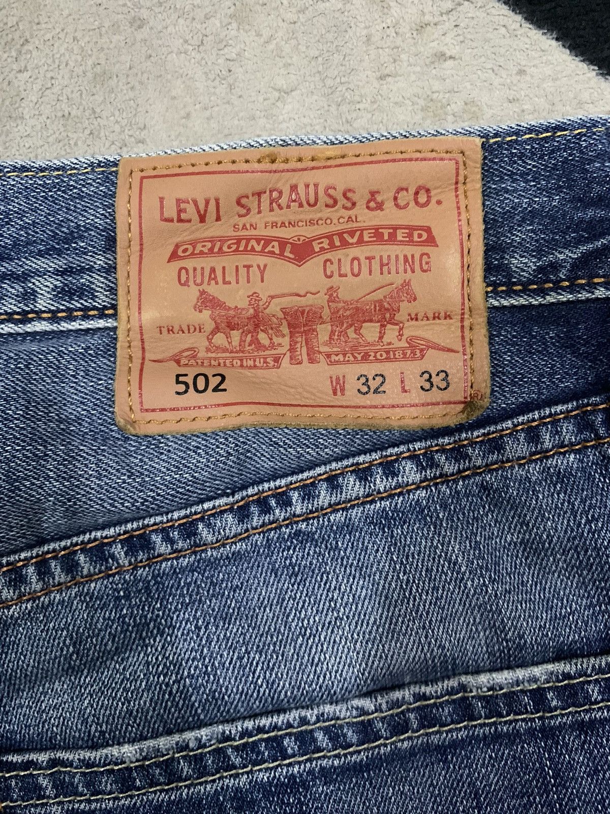 Levi's Vintage Clothing Vintage Y2K Levis 502 Blue Washed Loose Straight Jeans 32x29 Size US 32 / EU 48 - 12 Thumbnail