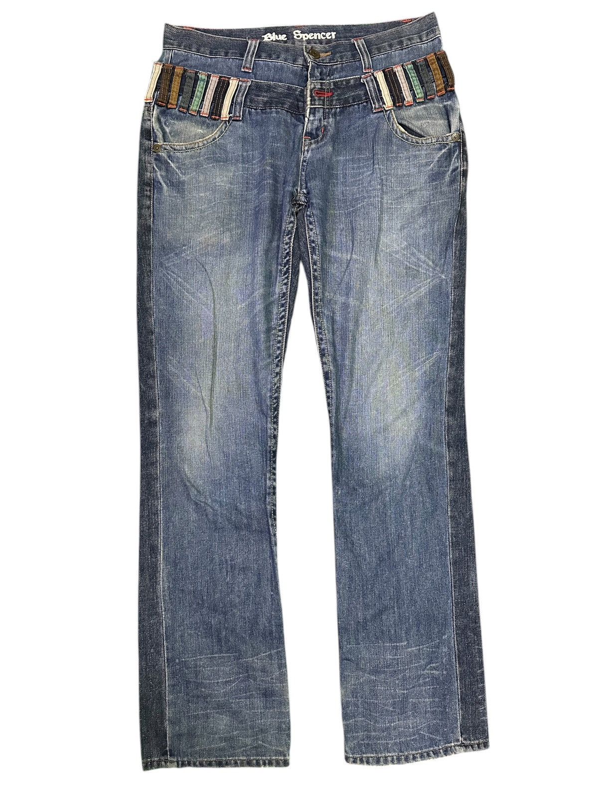 Other 💥Double waist💥 Denim blue spencer two tone colour 💥 Size US 32 / EU 48 - 1 Thumbnail