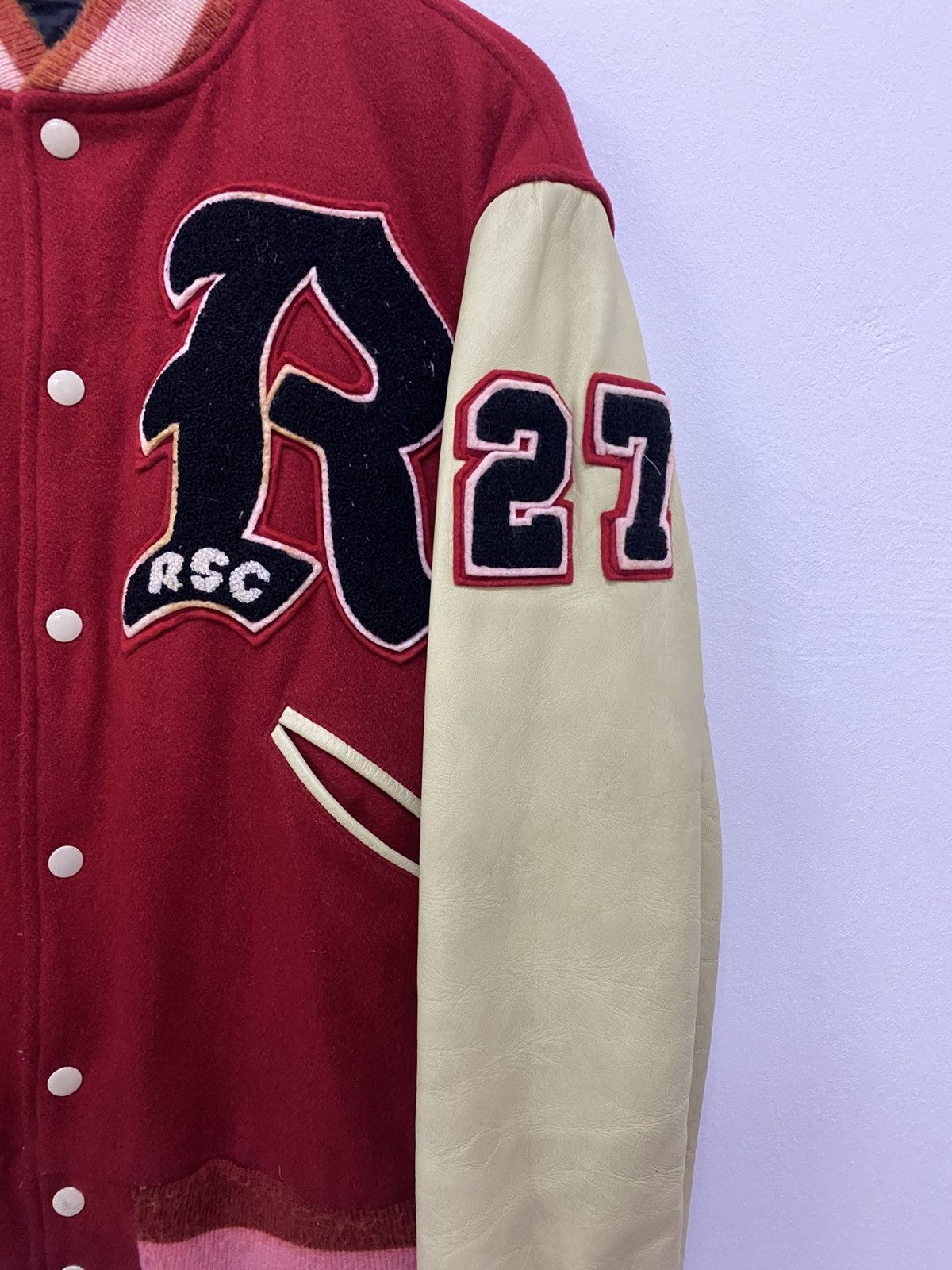 Japanese Brand Rsc streetwear booby trap biglogo varsity jacket Size US L / EU 52-54 / 3 - 4 Thumbnail