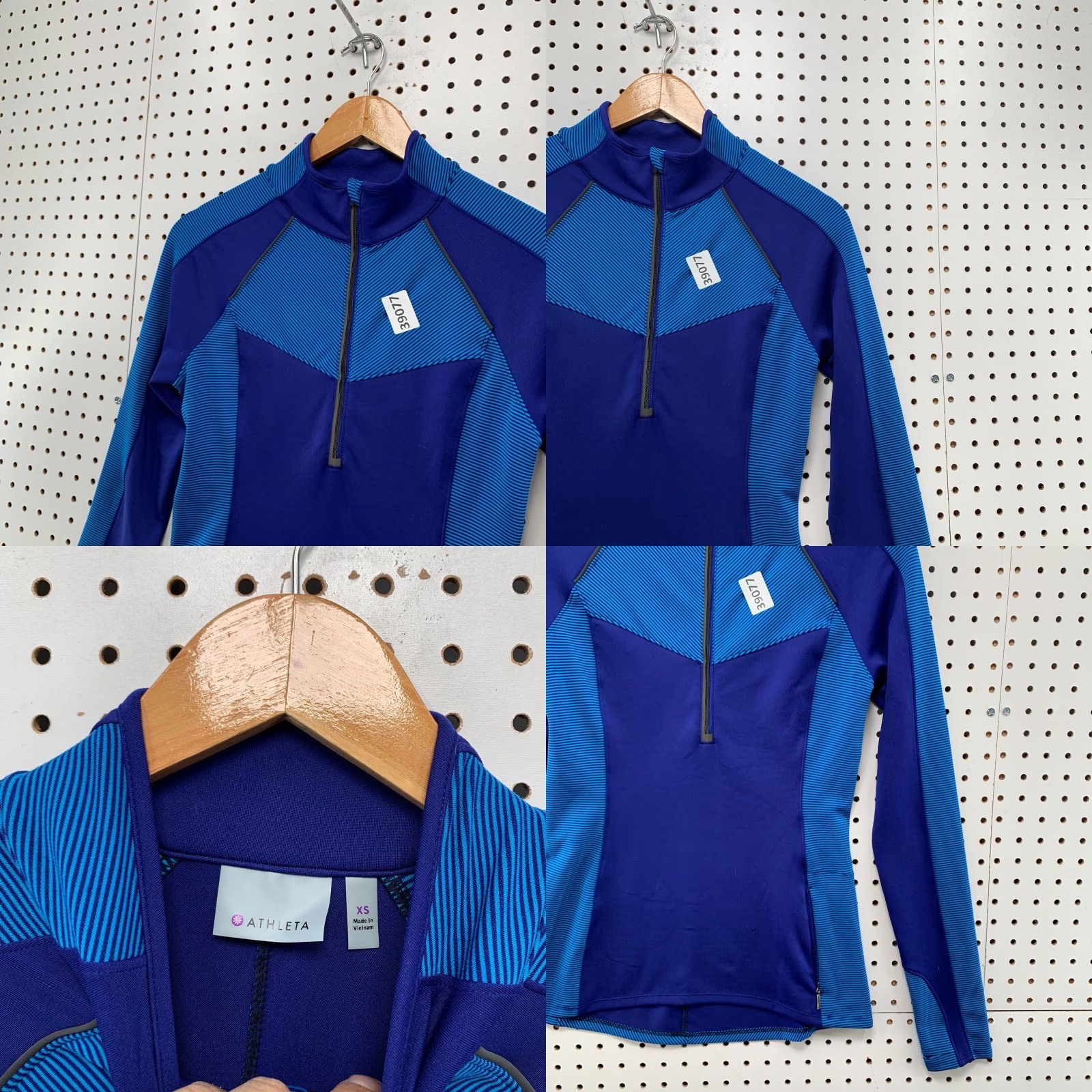 Athleta Athleta XS Blue 1/2 Zip Active Pullover Womens yoga workout Shirt Size XS / US 0-2 / IT 36-38 - 8 Thumbnail