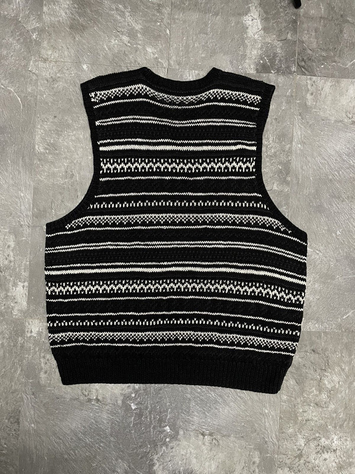 Polo Ralph Lauren Polo Ralph Lauren Fair Isle Hand Knit Sweater Vest Linen RRL Size US XXL / EU 58 / 5 - 2 Thumbnail