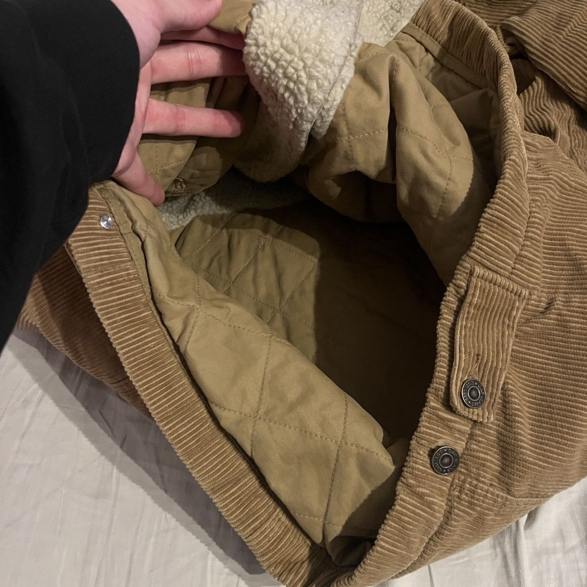 Gap Gap Corduroy Sherpa Button Jacket Tan Y2K 2000s Size US M / EU 48-50 / 2 - 6 Thumbnail