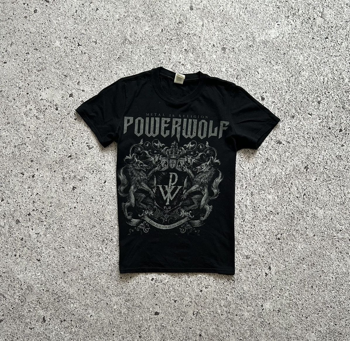 Band Tees × Vintage Vintage Powerwolf Metal Is Religion Rock Band T-shirt Size US S / EU 44-46 / 1 - 3 Thumbnail