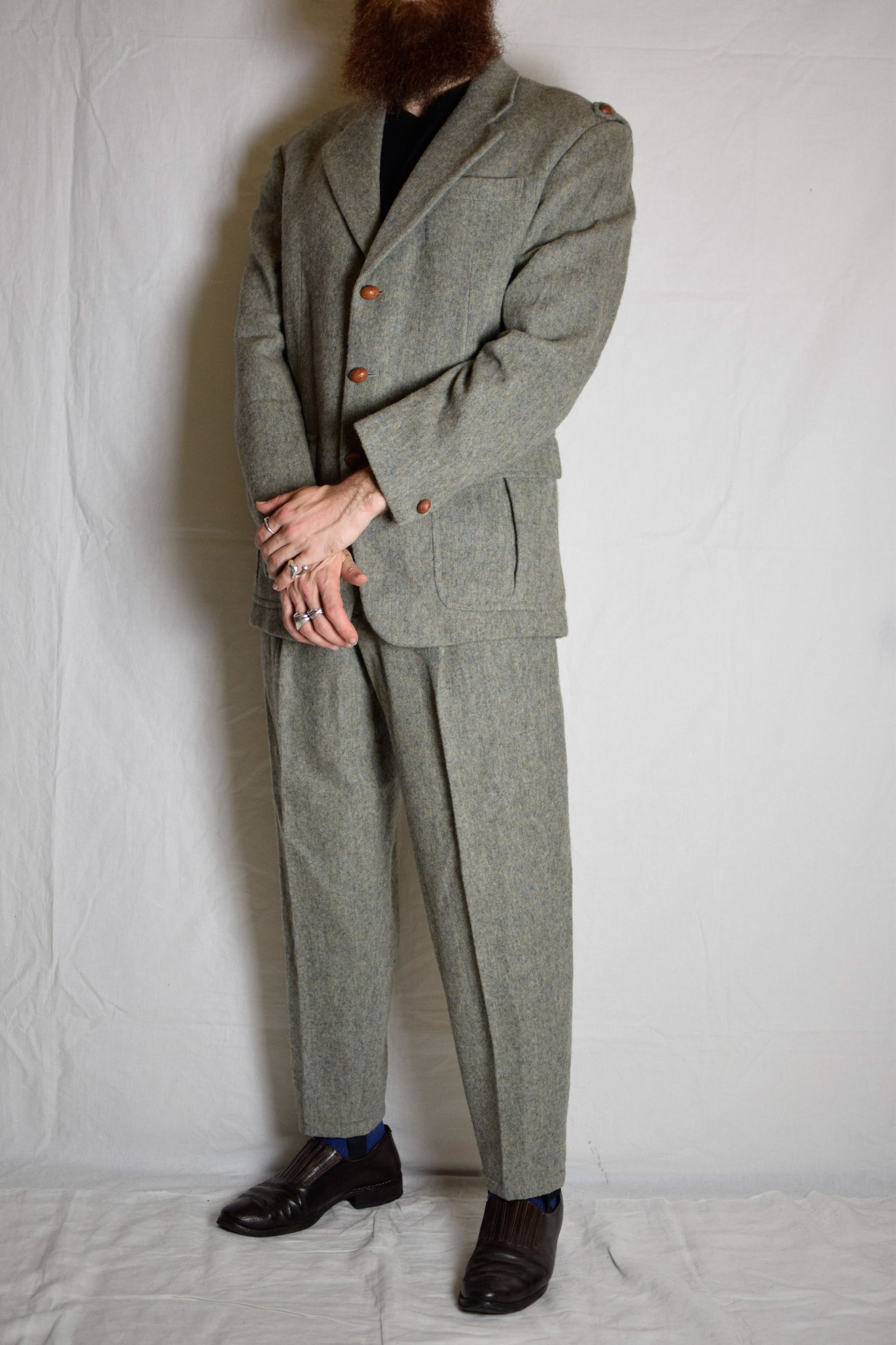 Yohji Yamamoto YYPH AW90 Archive Wool Suit Size 50R - 6 Thumbnail