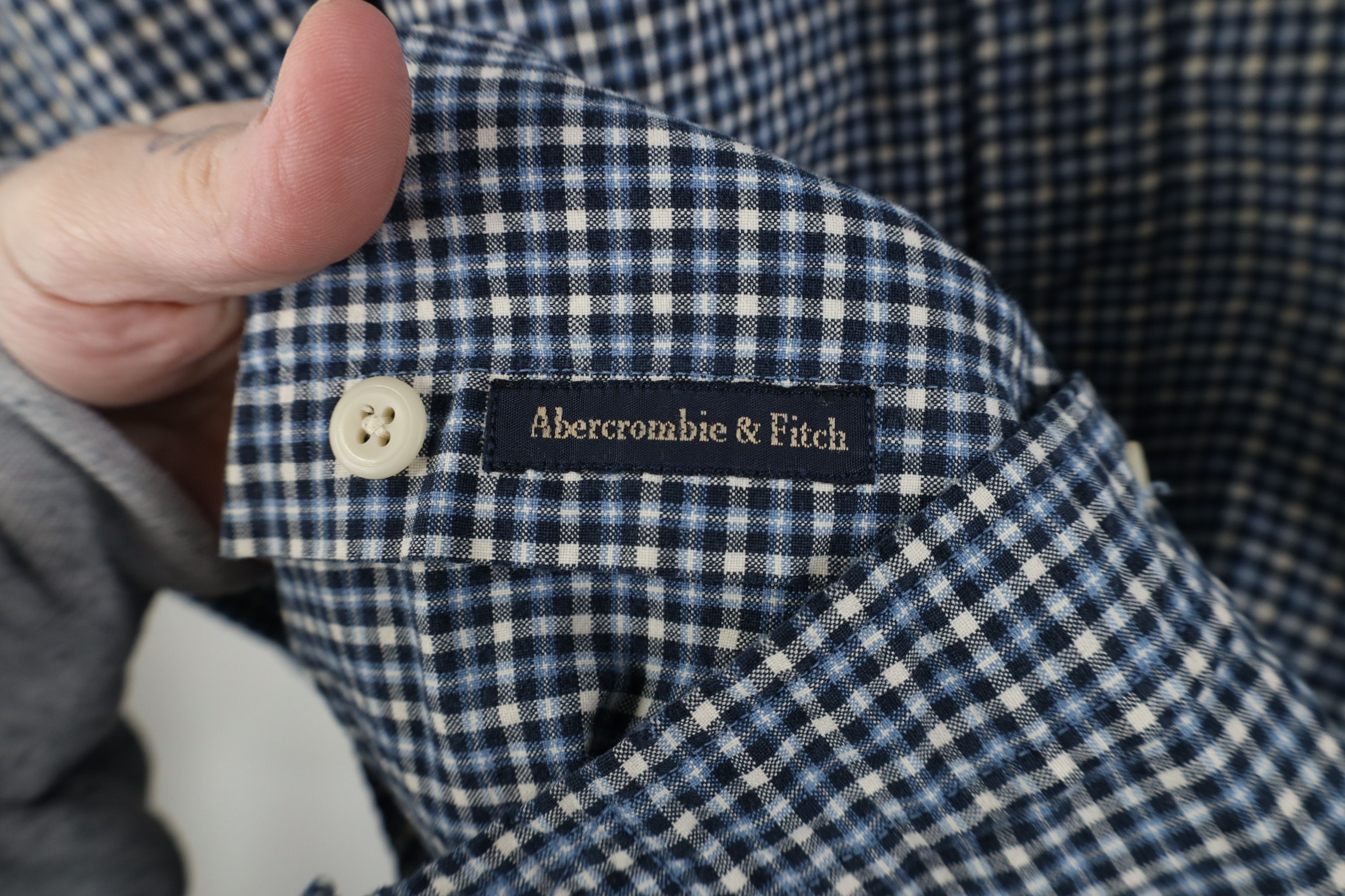 Abercrombie & Fitch Vintage 90s Abercrombie & Fitch Baggy Collared Button Shirt Size US XL / EU 56 / 4 - 4 Thumbnail