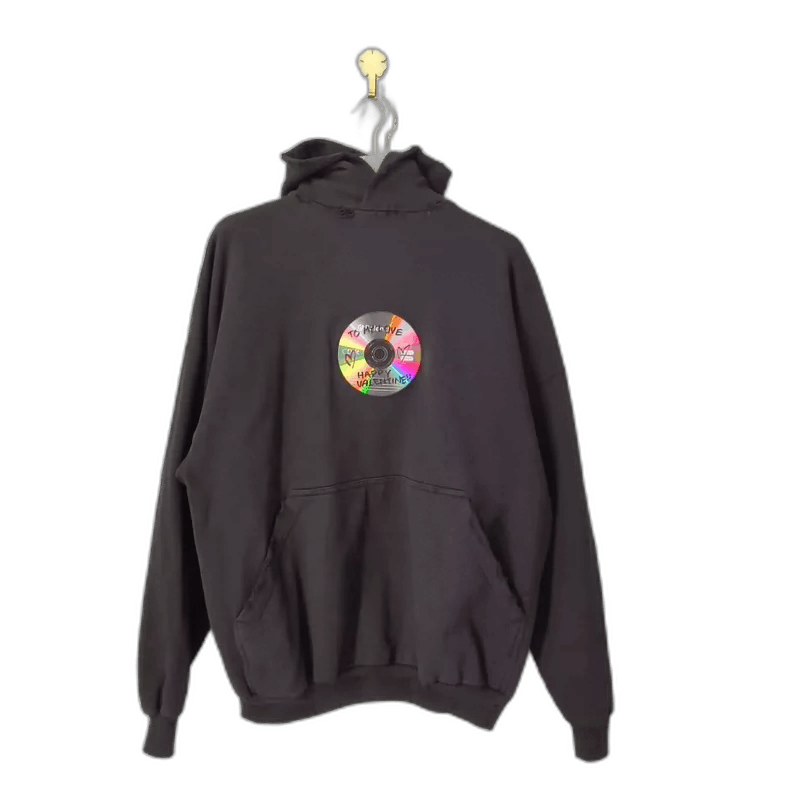 Balenciaga Balenciaga Black Hooded Long Sleeve Sweat Size US L / EU 52-54 / 3 - 1 Thumbnail