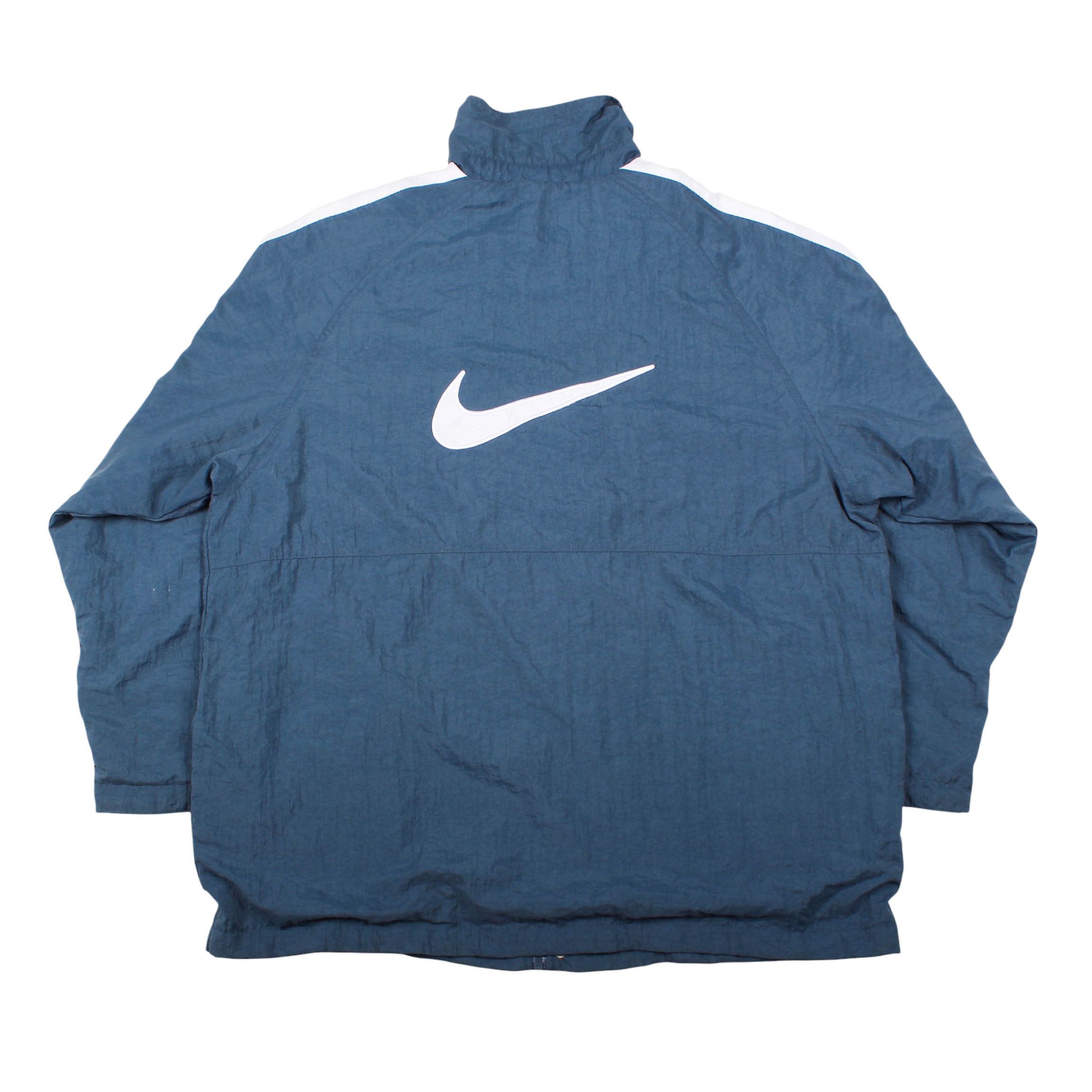 Nike Vintage Nike Big Swoosh Windbreaker Jacket 90s Size US XL / EU 56 / 4 - 5 Thumbnail