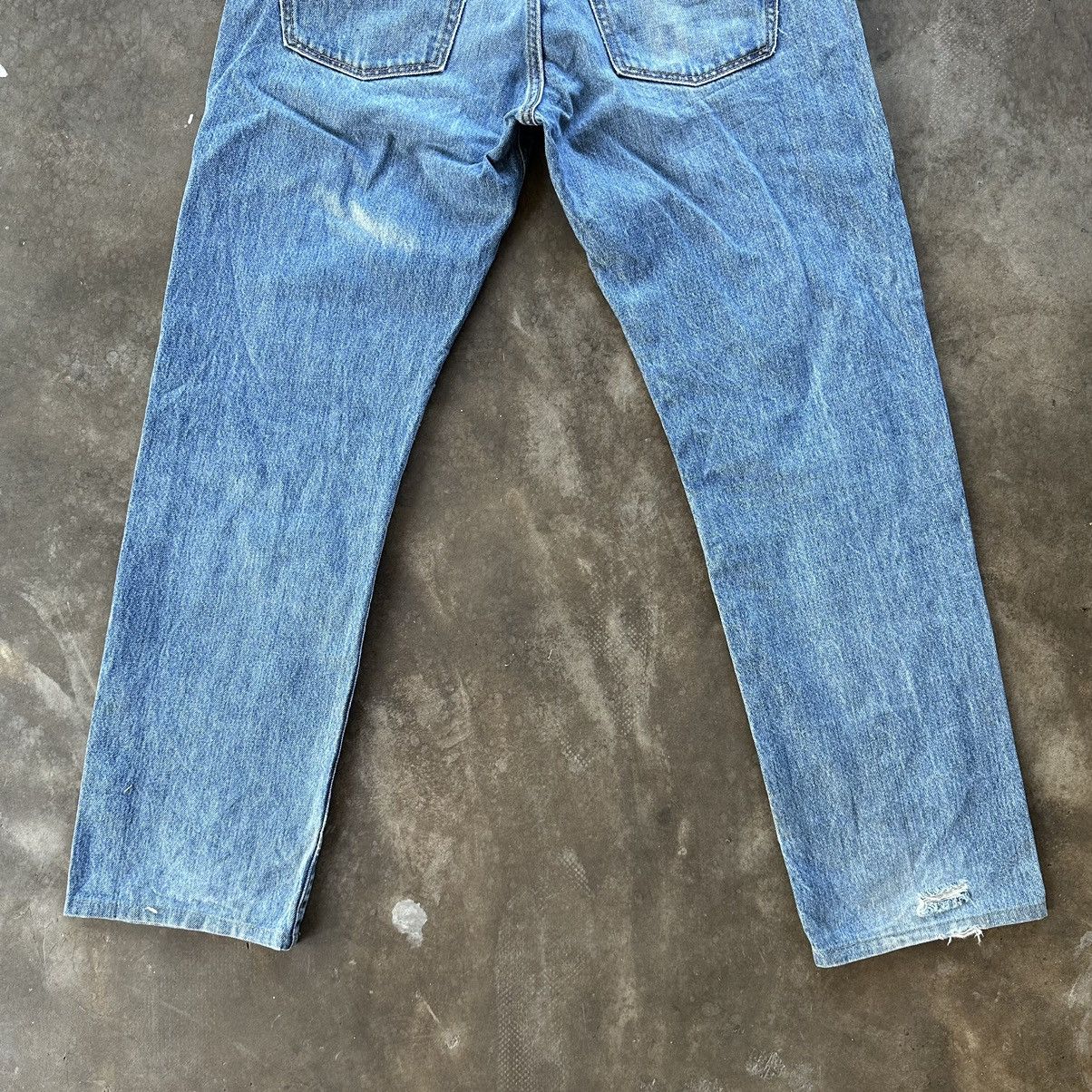 Japanese Brand Vintage Japanese Distressed Faded Denim Jean Pant W34 Size US 34 / EU 50 - 10 Thumbnail