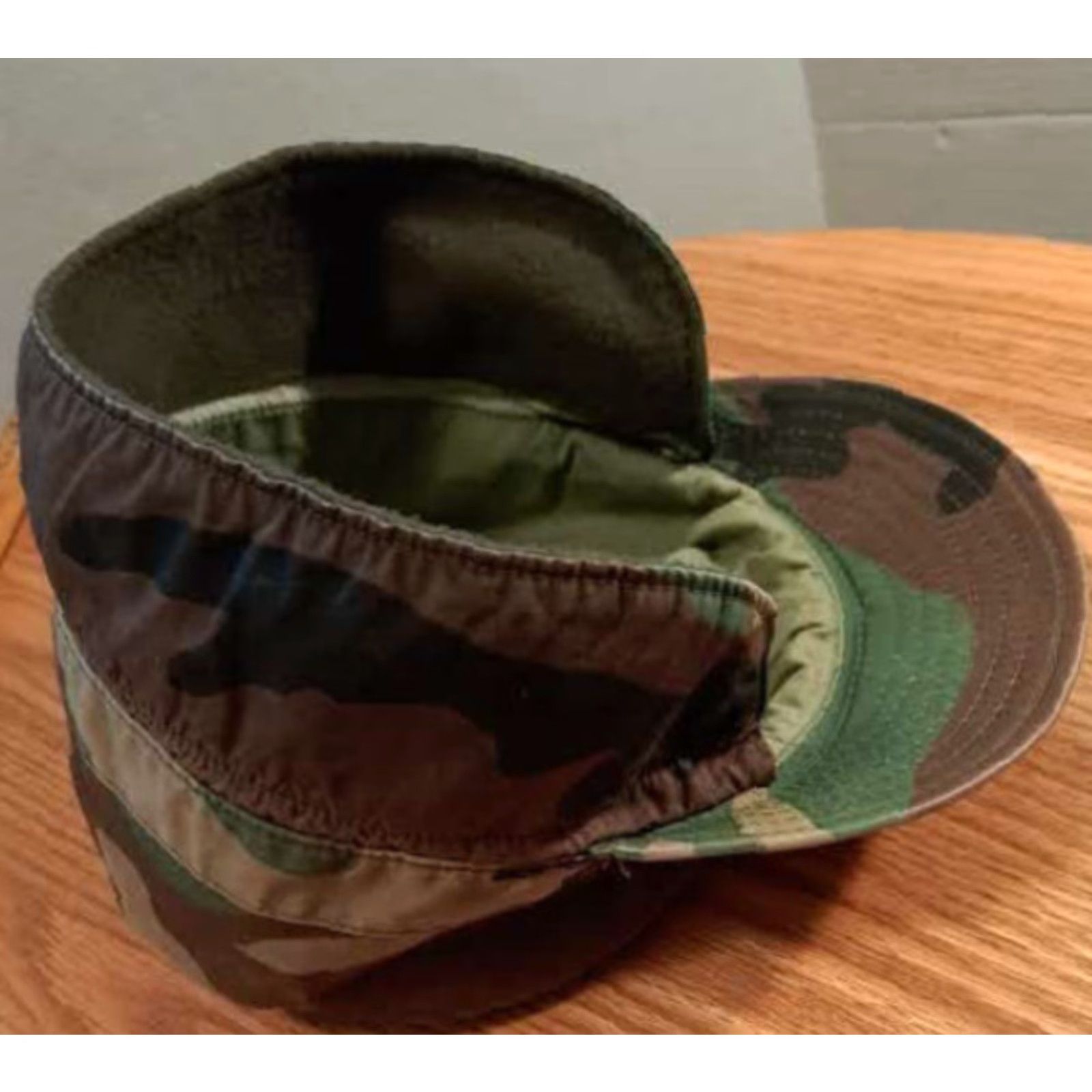 Vintage VINTAGE Military Camouflage Fishing Field Hat 7 3/4 Insulated Ear Flaps Men Camouflage Baseball Cap Fish Mens Size ONE SIZE - 3 Thumbnail
