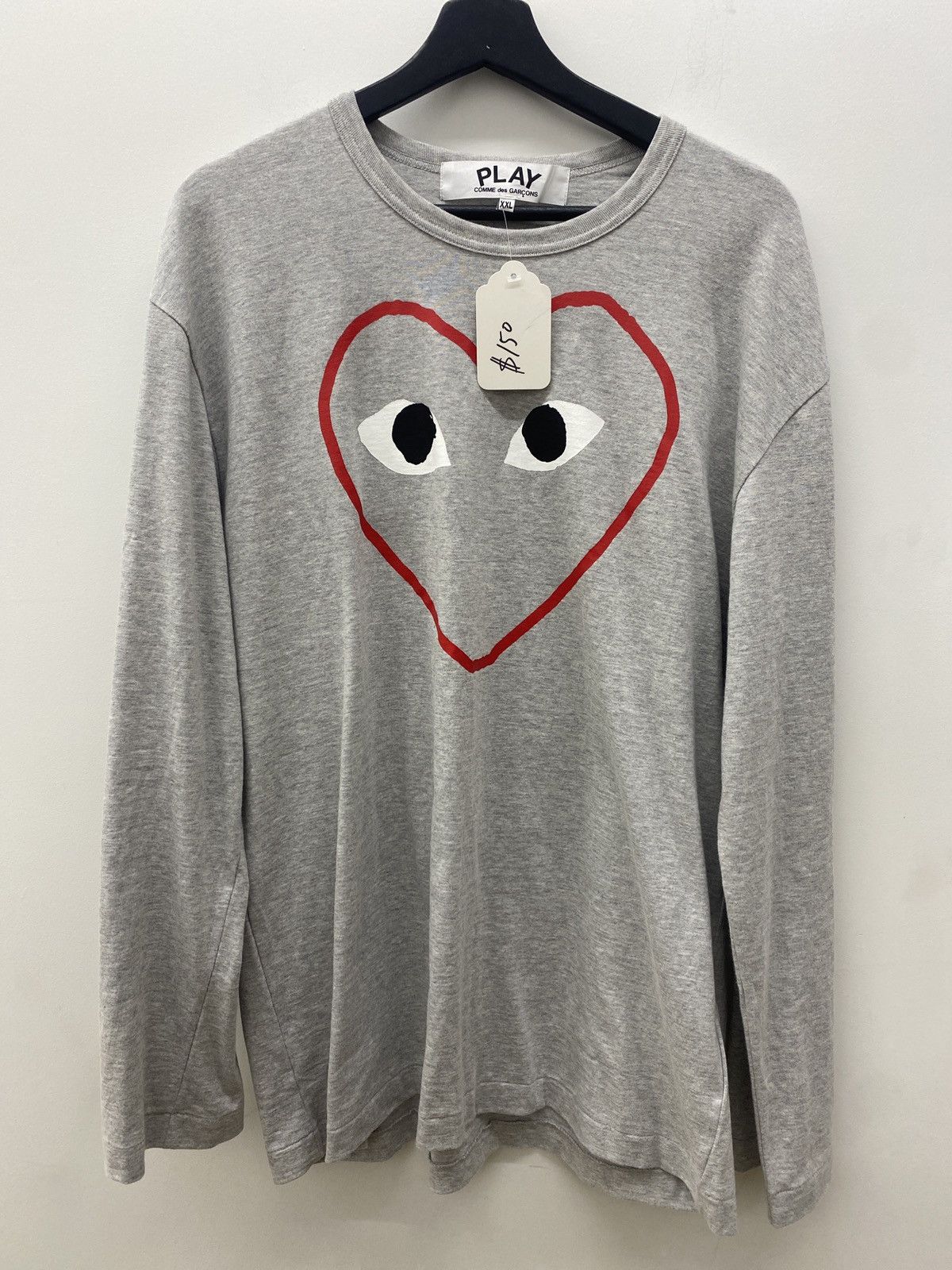 image of Comme Des Garcons Comme Does Garcons L/s in Grey, Men's (Size 2XL)