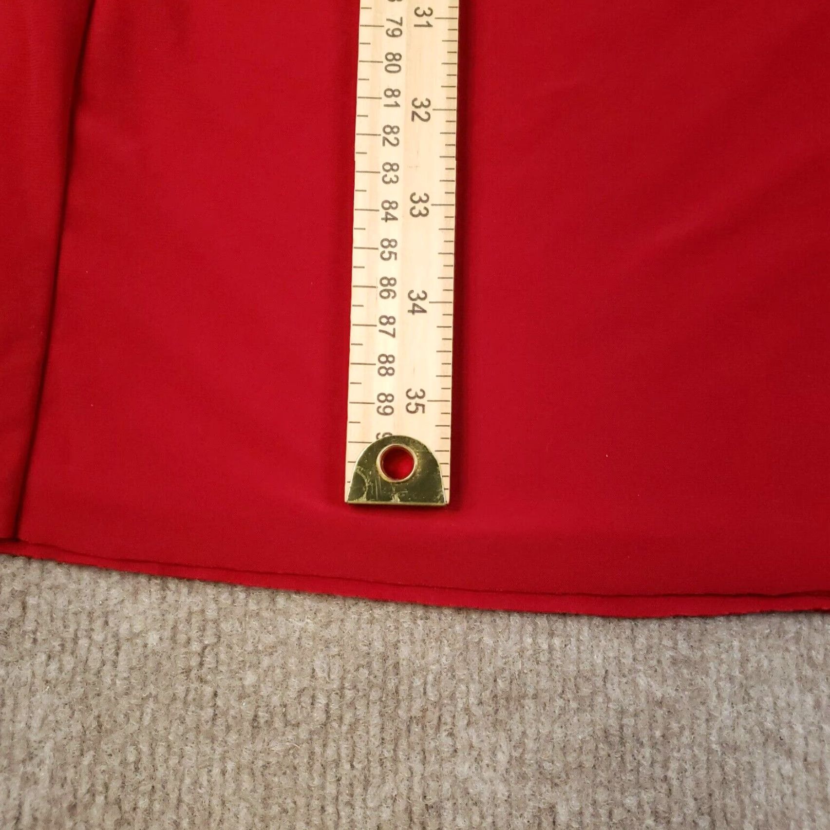 Ralph Lauren Lauren Ralph Lauren Hollynn Dress Sz 6 Red Embellished Sleeveless Ruched Stretch Size M / US 6-8 / IT 42-44 - 4 Thumbnail