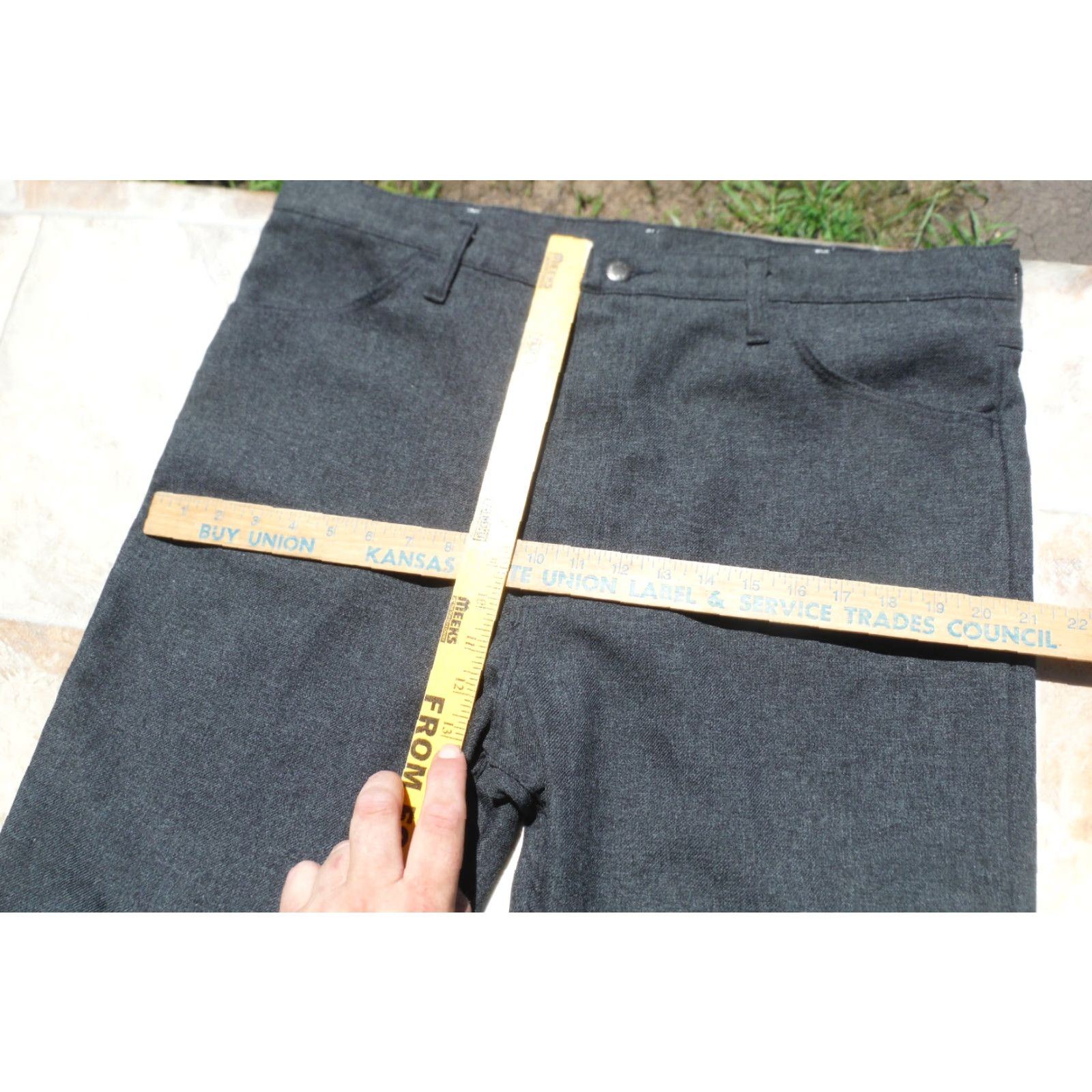 Wrangler Wrangler Wrancher 82HK Regular Fit Polyester Heather Black 90s USA Wrancher Jeans 38x29 Mens Pants 38x29 Vintage Wrangler - Wrancher 90s Size US 38 / EU 54 - 5 Thumbnail