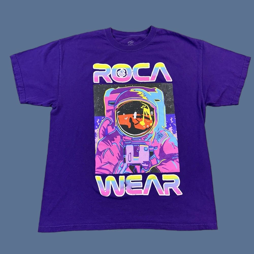 Rocawear Rocawear Shirt Mens Large Purple Spaceman Astronaut Graphic Hip Hop Skate Y2K Size US L / EU 52-54 / 3 - 1 Thumbnail