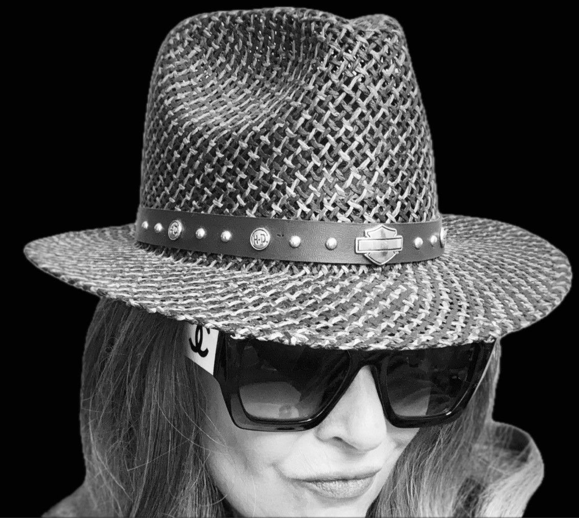 Harley Davidson Harley Davidson Vintage 90’s Straw Fedora Size ONE SIZE - 1 Thumbnail