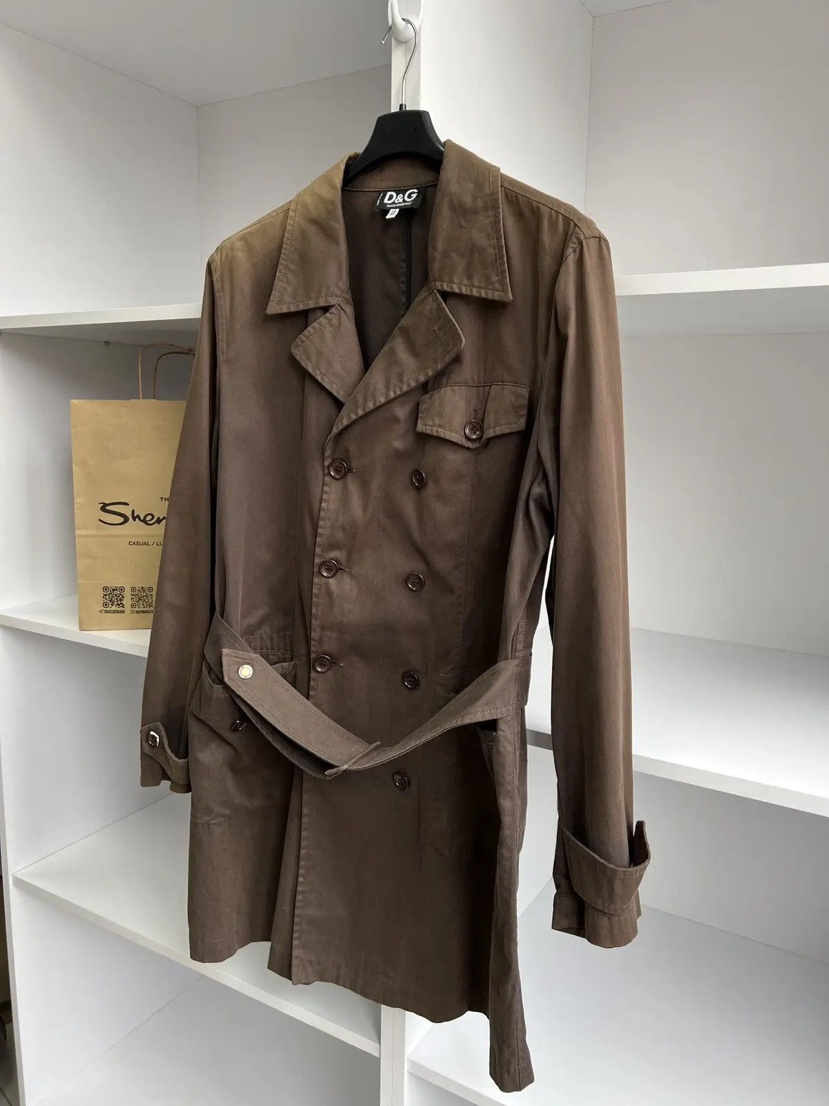 Dolce & Gabbana × Vintage Vintage Dolce Gabbana brown archival trench coat Size US M / EU 48-50 / 2 - 10 Thumbnail