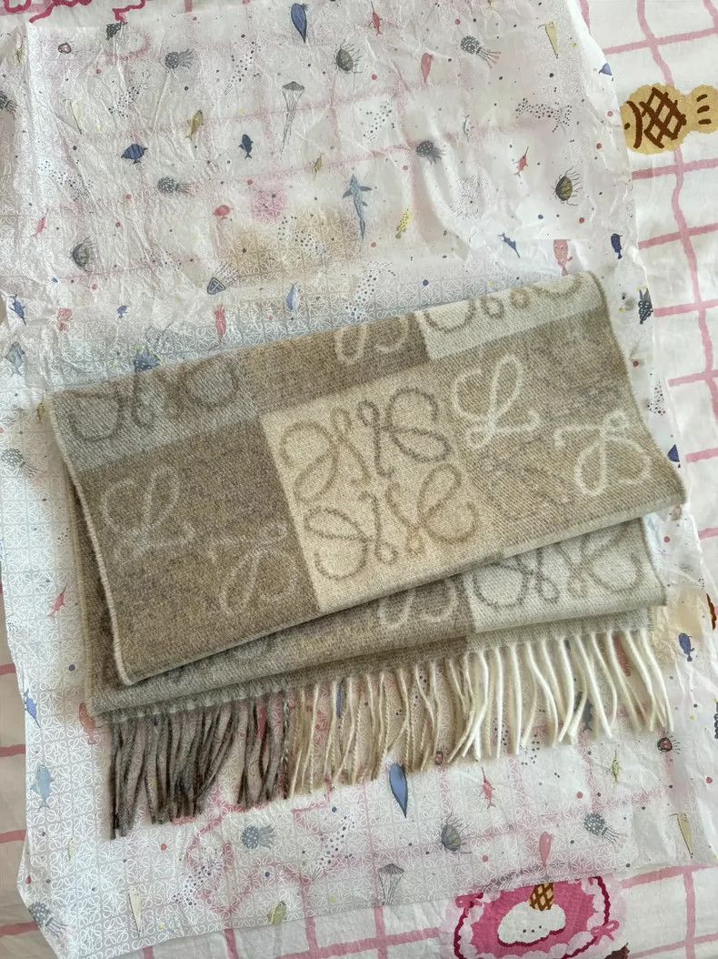 Loewe LOEWE Classic checkered scarf Size ONE SIZE - 3 Thumbnail