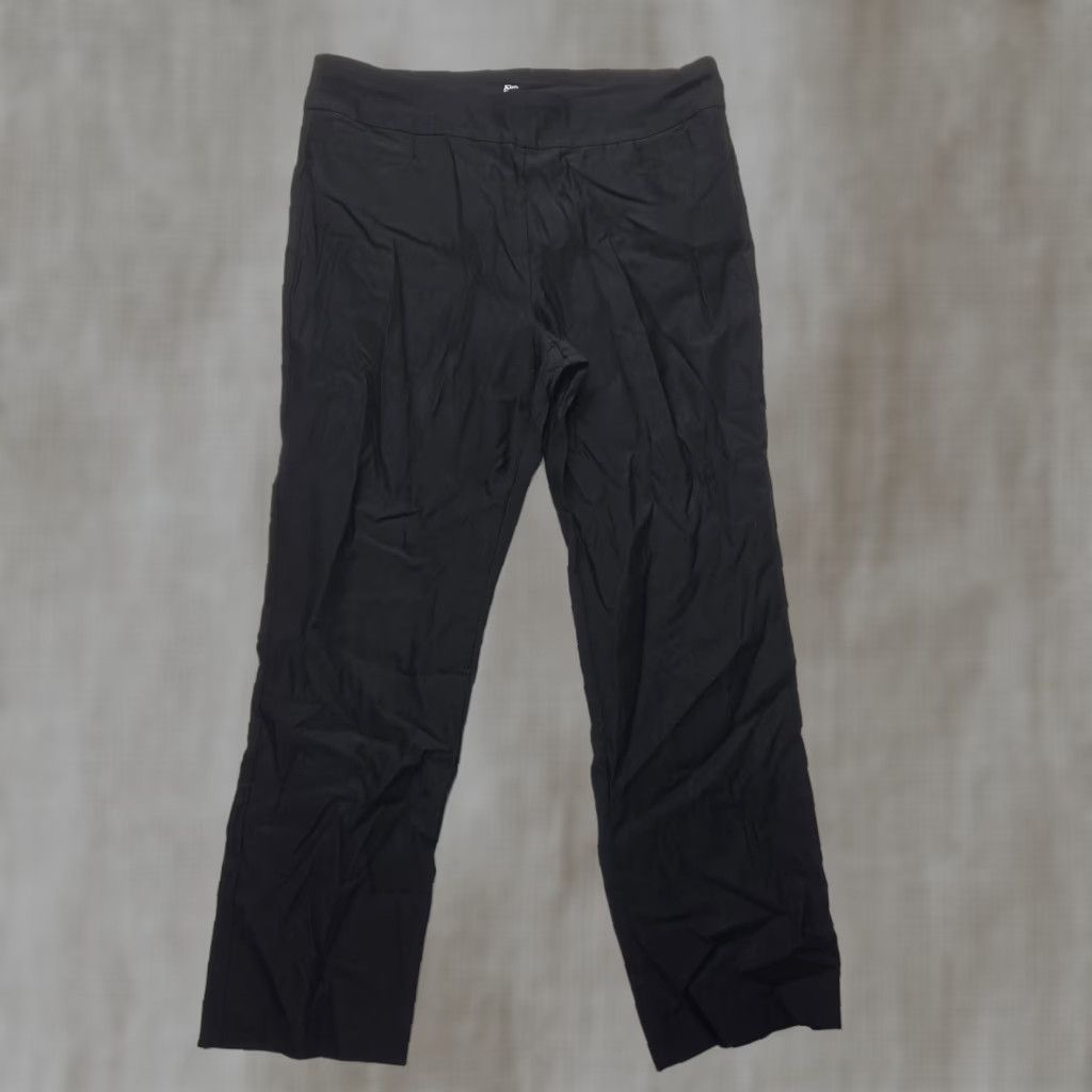 Vintage Kim Rogers Women's Casual Pants 16 Short Black Pockets Dress Pants Style 27in Inseam Size 38" / US 16 / IT 52 - 1 Thumbnail