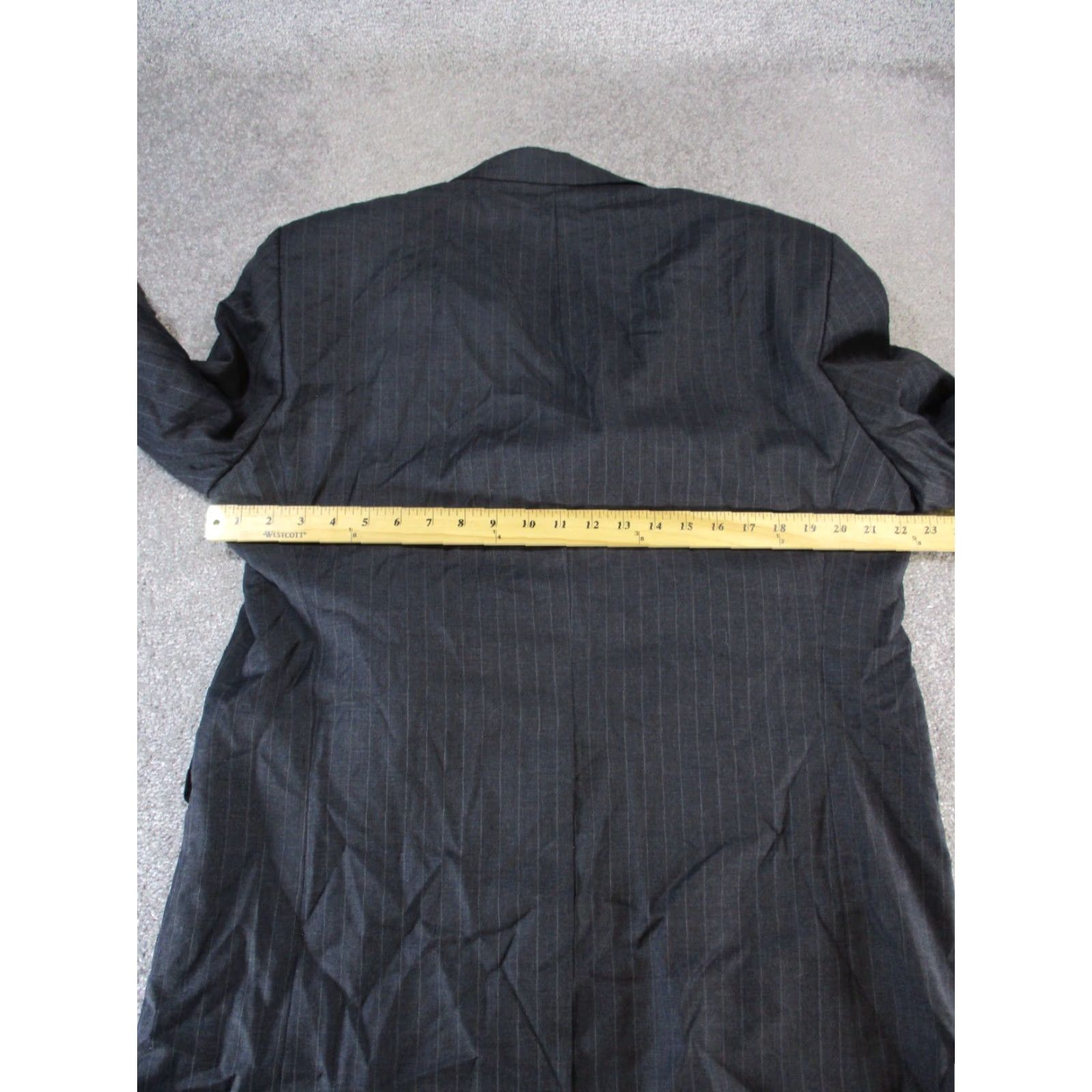 Ralph Lauren Lauren Ralph Lauren Sports Coat Blazer Mens 44 R Black Wool Size 44R - 7 Thumbnail