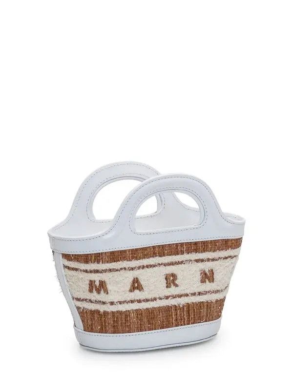 Marni o1w1db11125 Size :OS/Tropicalia Micro Bag in White Size ONE SIZE - 3 Thumbnail