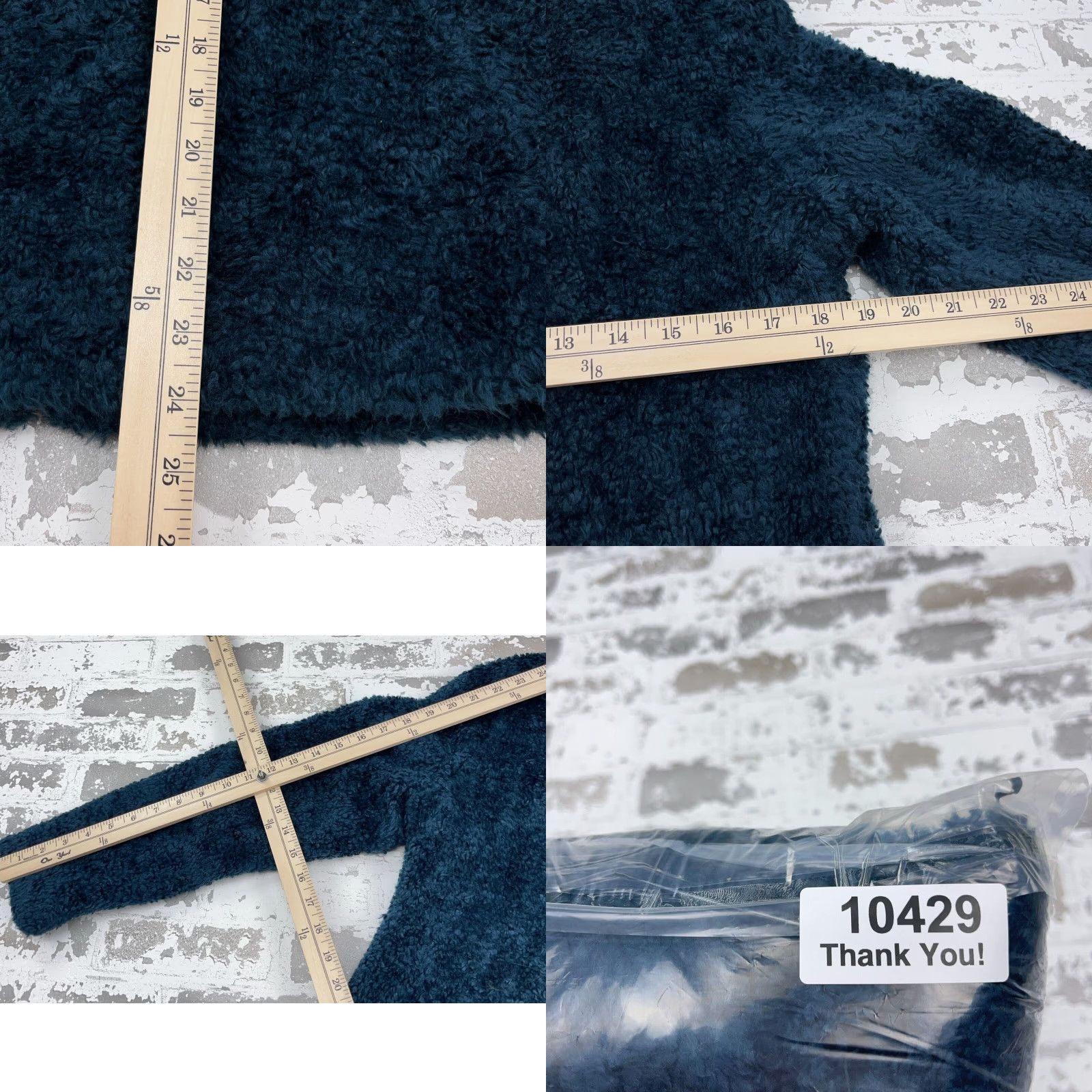 Pendleton Pendleton Jacket Women Small Blue Green Deep Pile Sherpa Fleece Sport Coat Size S / US 4 / IT 40 - 8 Thumbnail