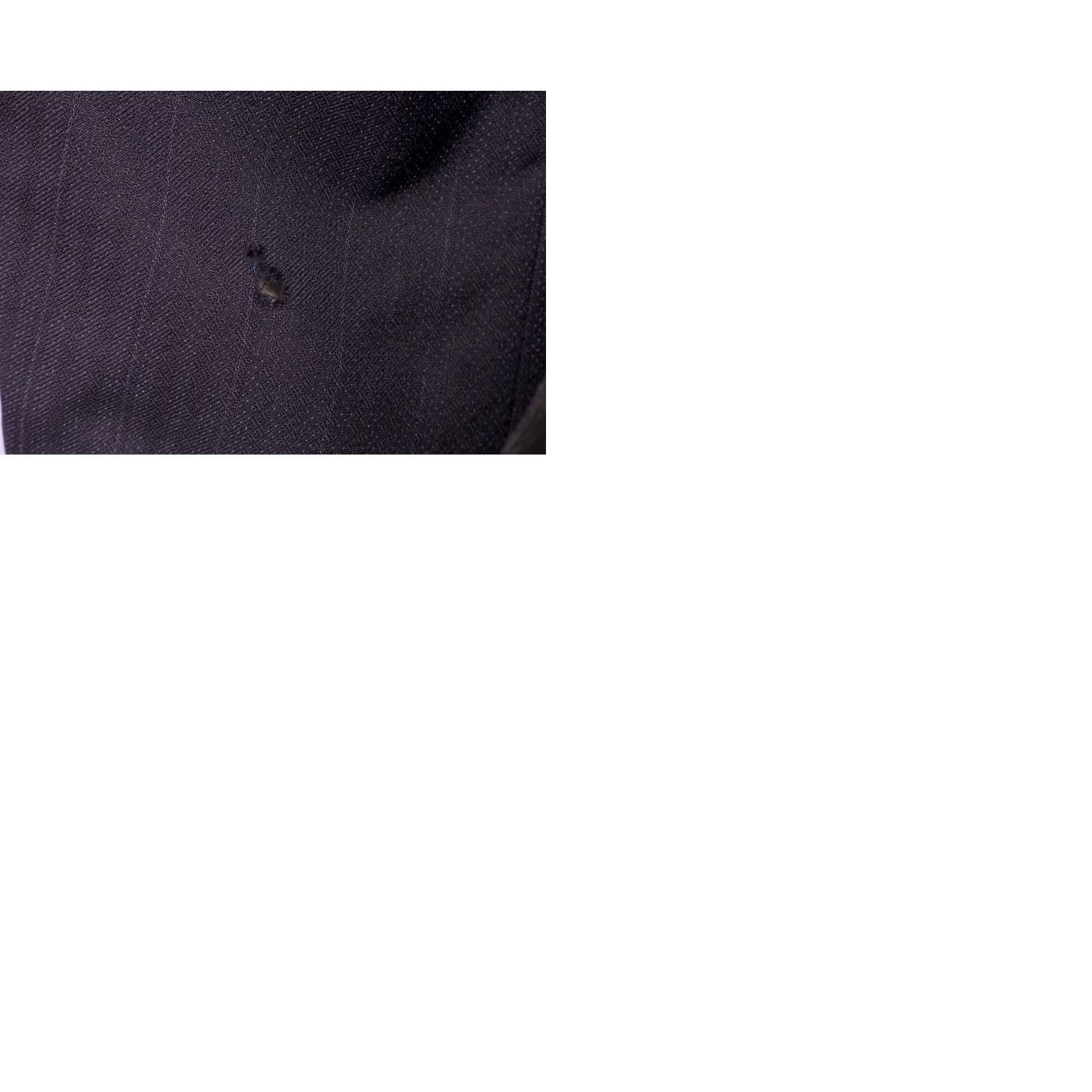 Vintage VINTAGE Men's VTG 20s AS IS Navy Wool 2 PC Suit Sz S-M 1920s Button Fly Pants Shirt Jacket Wool Navy Blue 1920s Mens Women Girls Boys Size 36R - 12 Thumbnail