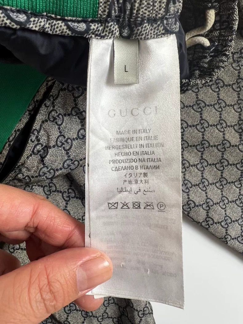 Gucci Gucci Size L Gray snake pattern full-printed logo trousers Size US 36 / EU 52 - 3 Thumbnail